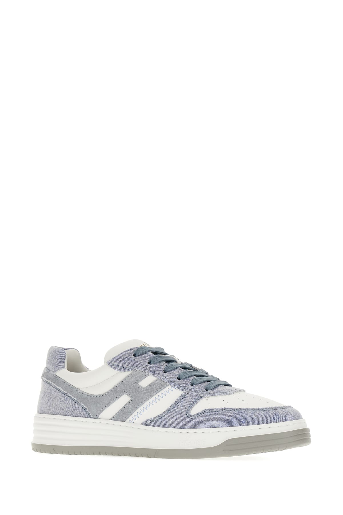 Shop Hogan White Leather H630 Sneakers In Bianco