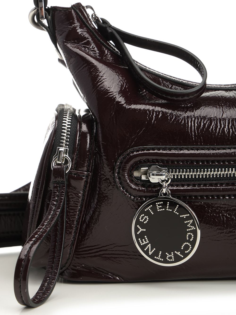 Stella Mccartney Dartmoor Shoulder Bag Adjustable Strap In Burgundy