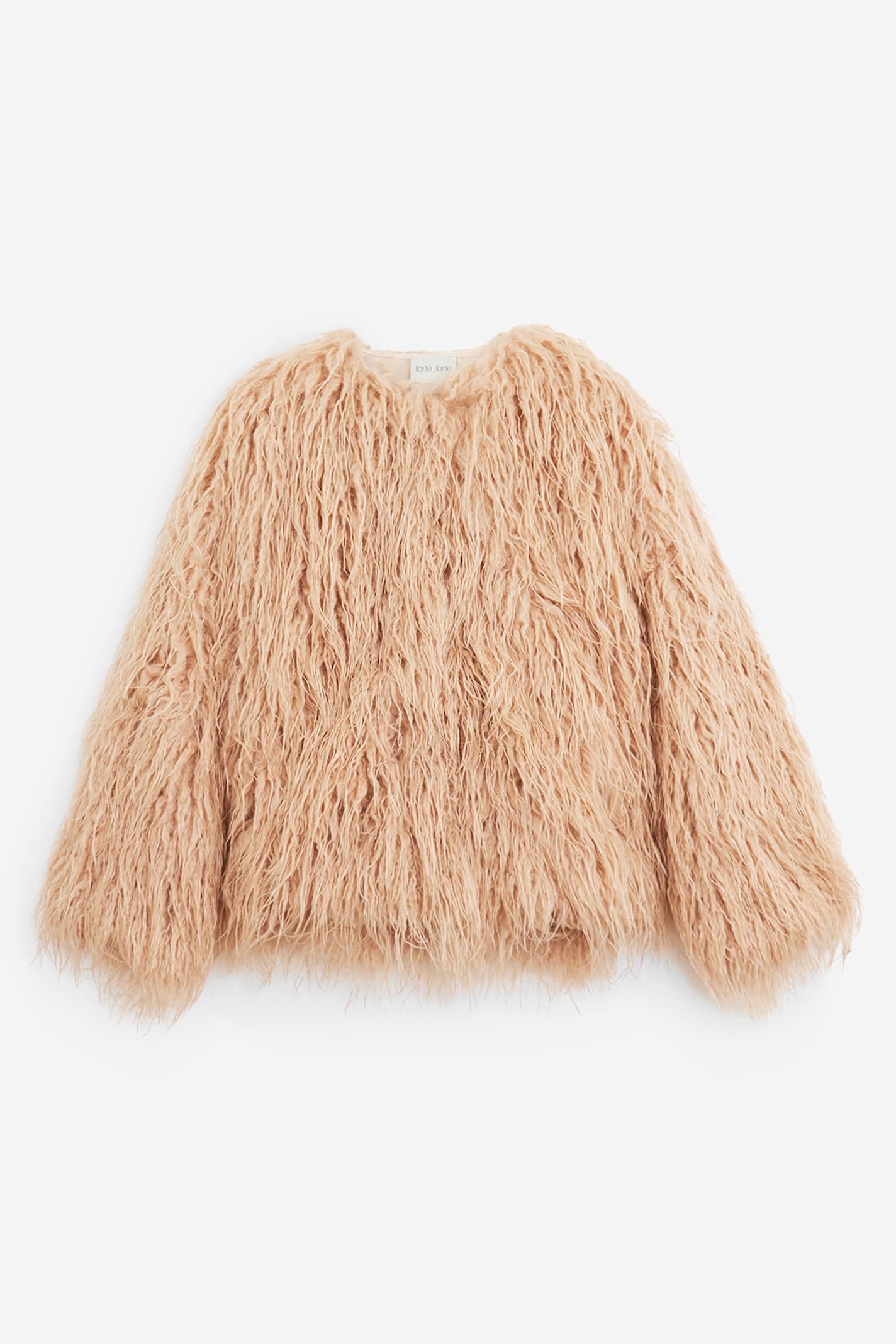 Forte Forte Neutrals Coats - Faux Fur Coats Women In White