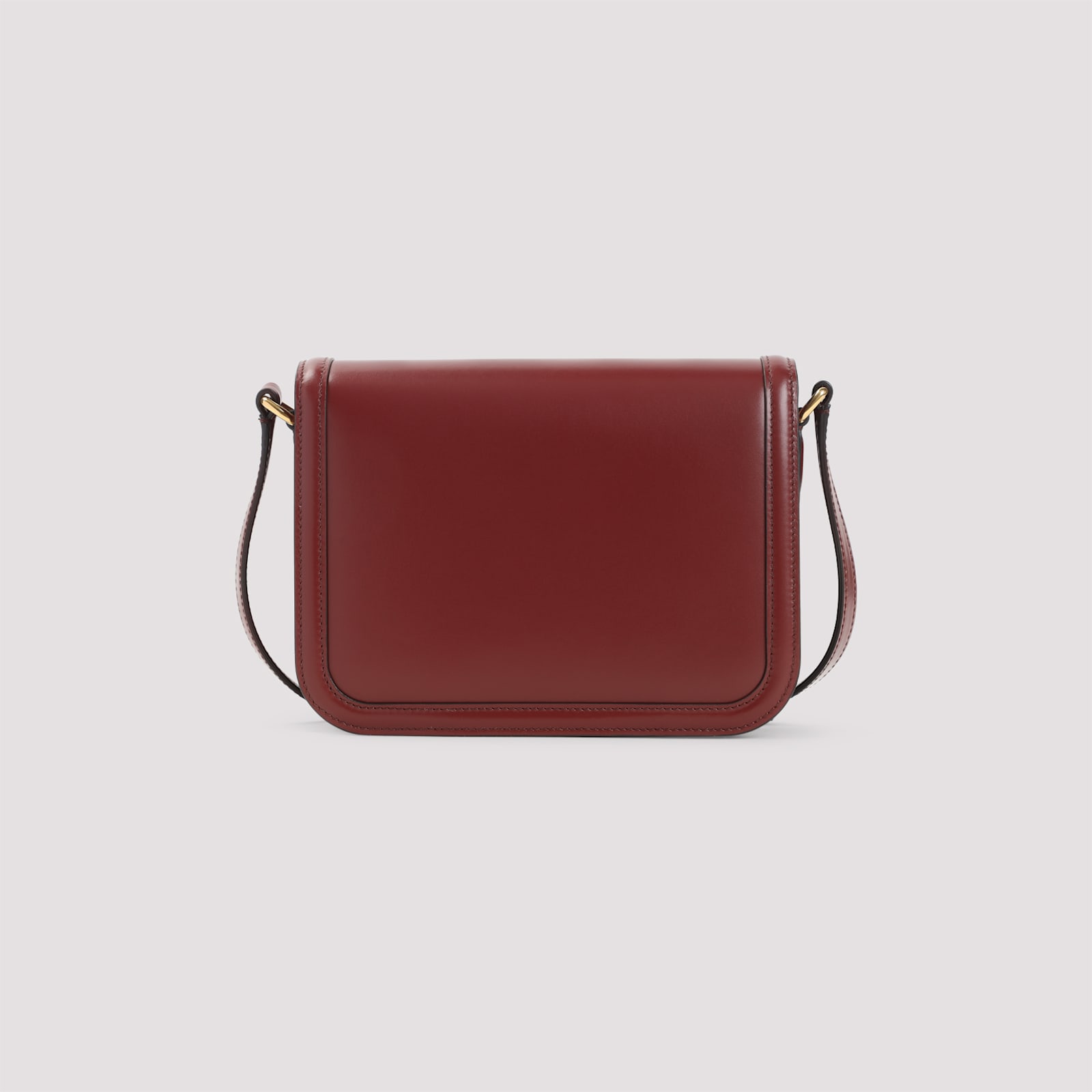 Valentino Womens Brick Ruby 9to5 Small Leather Shoulder Bag