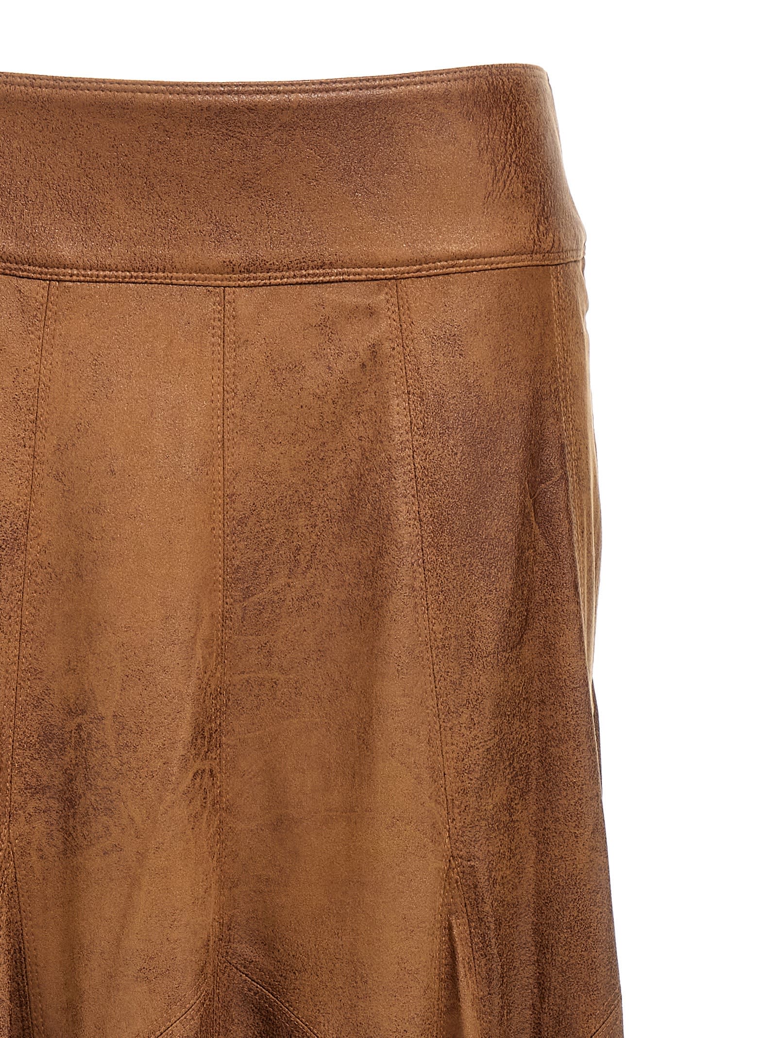 Shop Isabel Marant Genevi Skirt In Brown