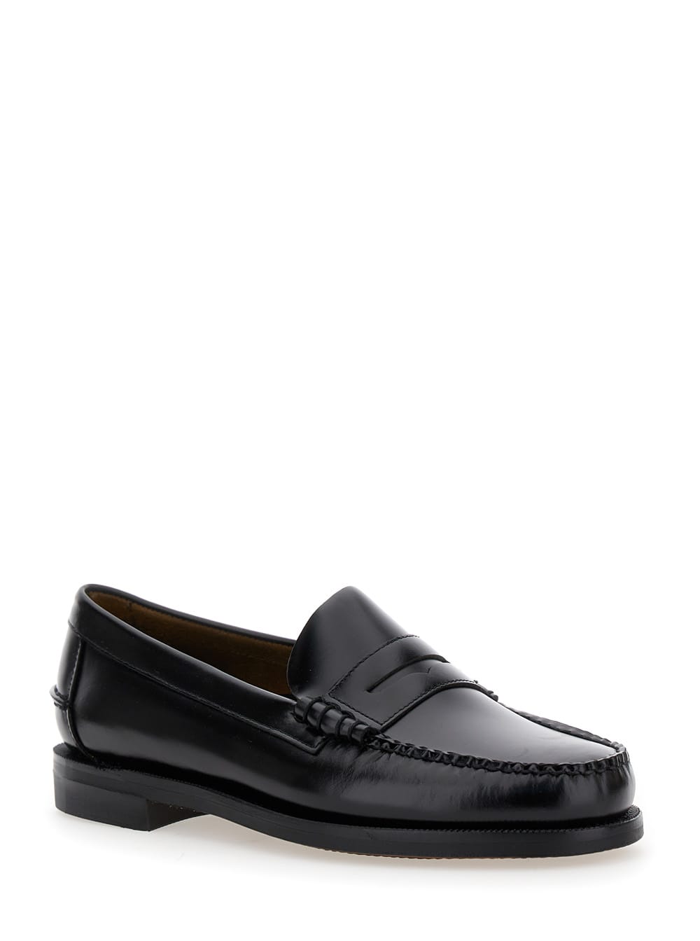 Sebago Man Loafers Burgundy Size 9 Soft Leather In Black