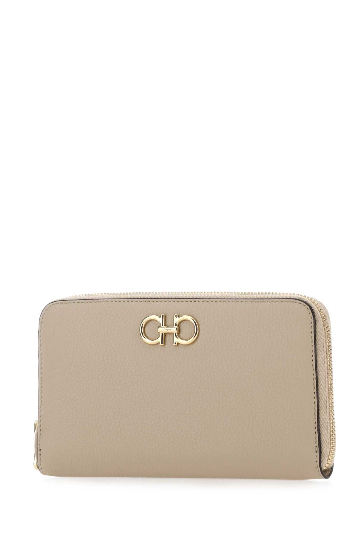 Shop Ferragamo Cappuccino Leather Wallet In Dainopoudrexdaino