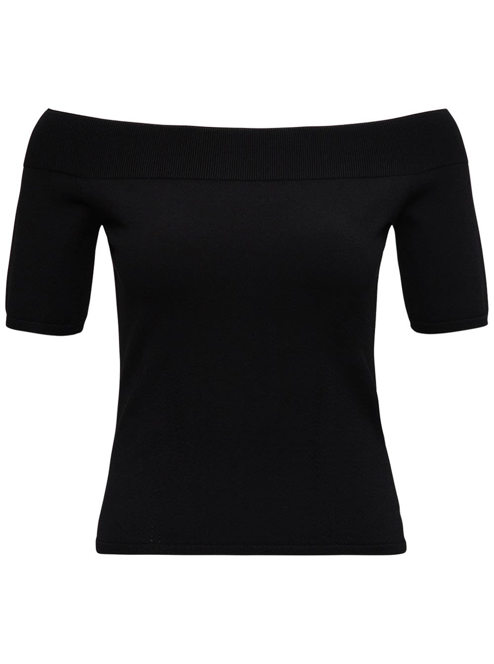 Alexander McQueen Knitted Top With Off Shoulders