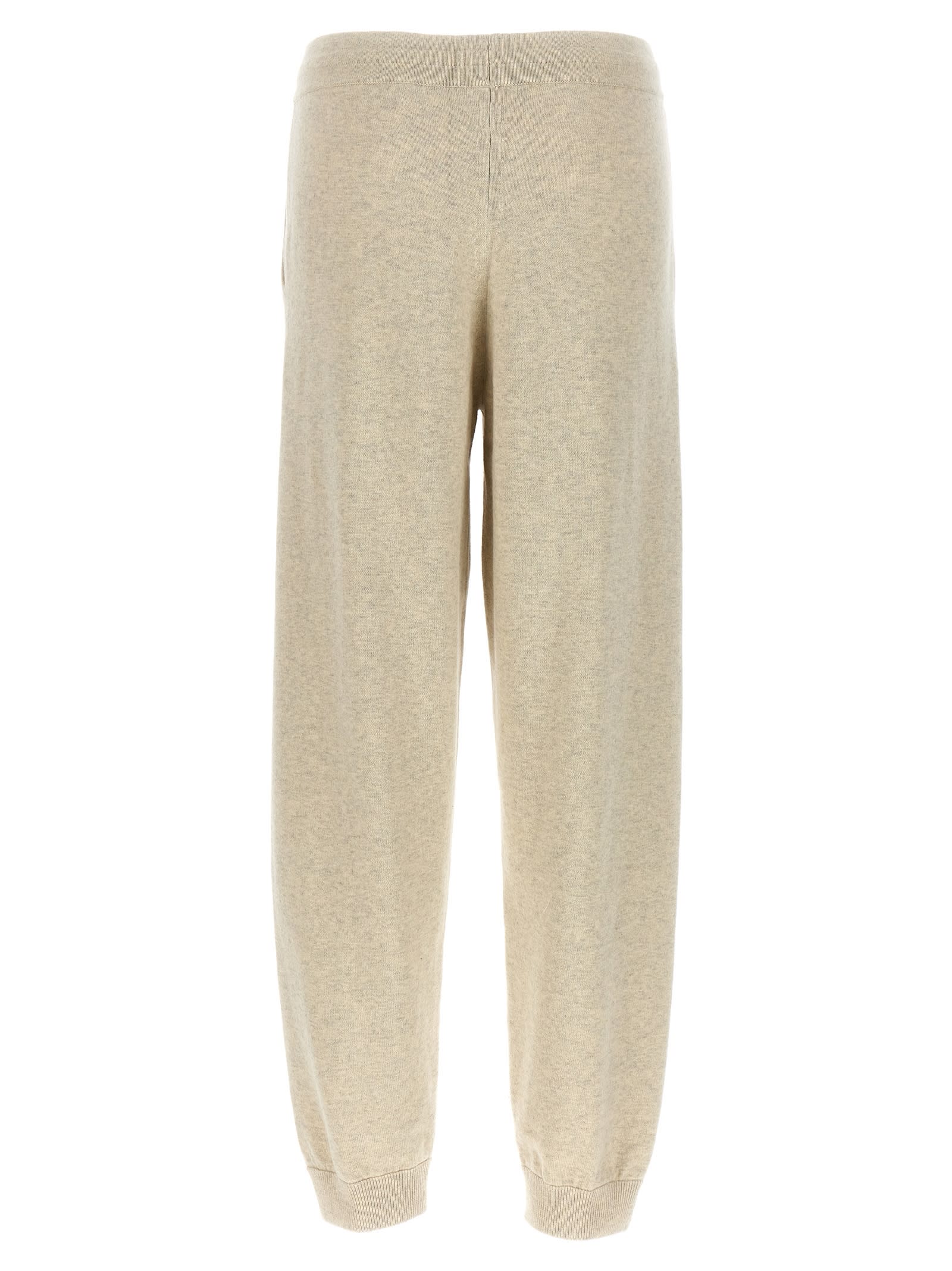 Isabel Marant Étoile Kira Drawstring Knitted Trousers In Light Grey