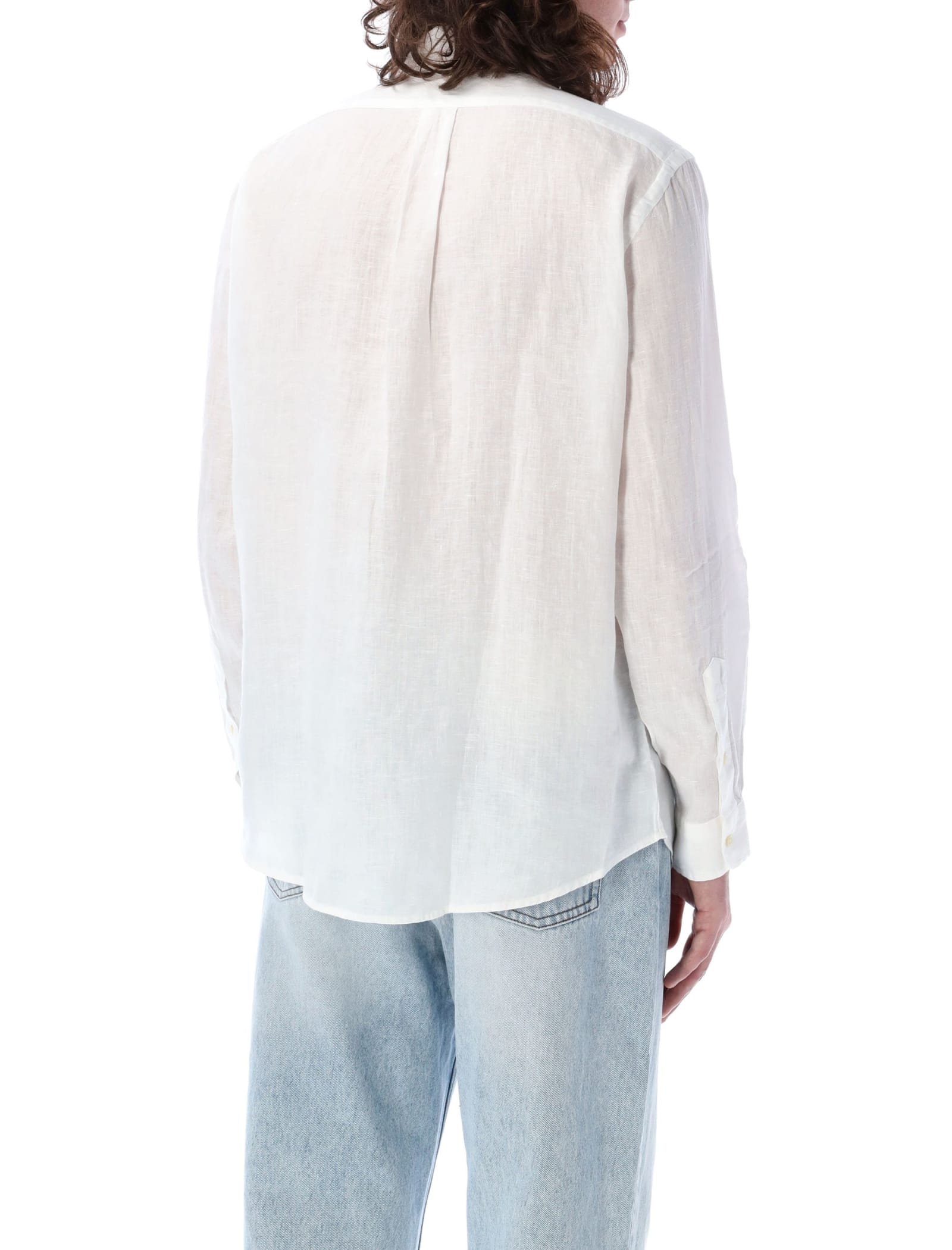 Shop Polo Ralph Lauren Custom Fit Shirt In White