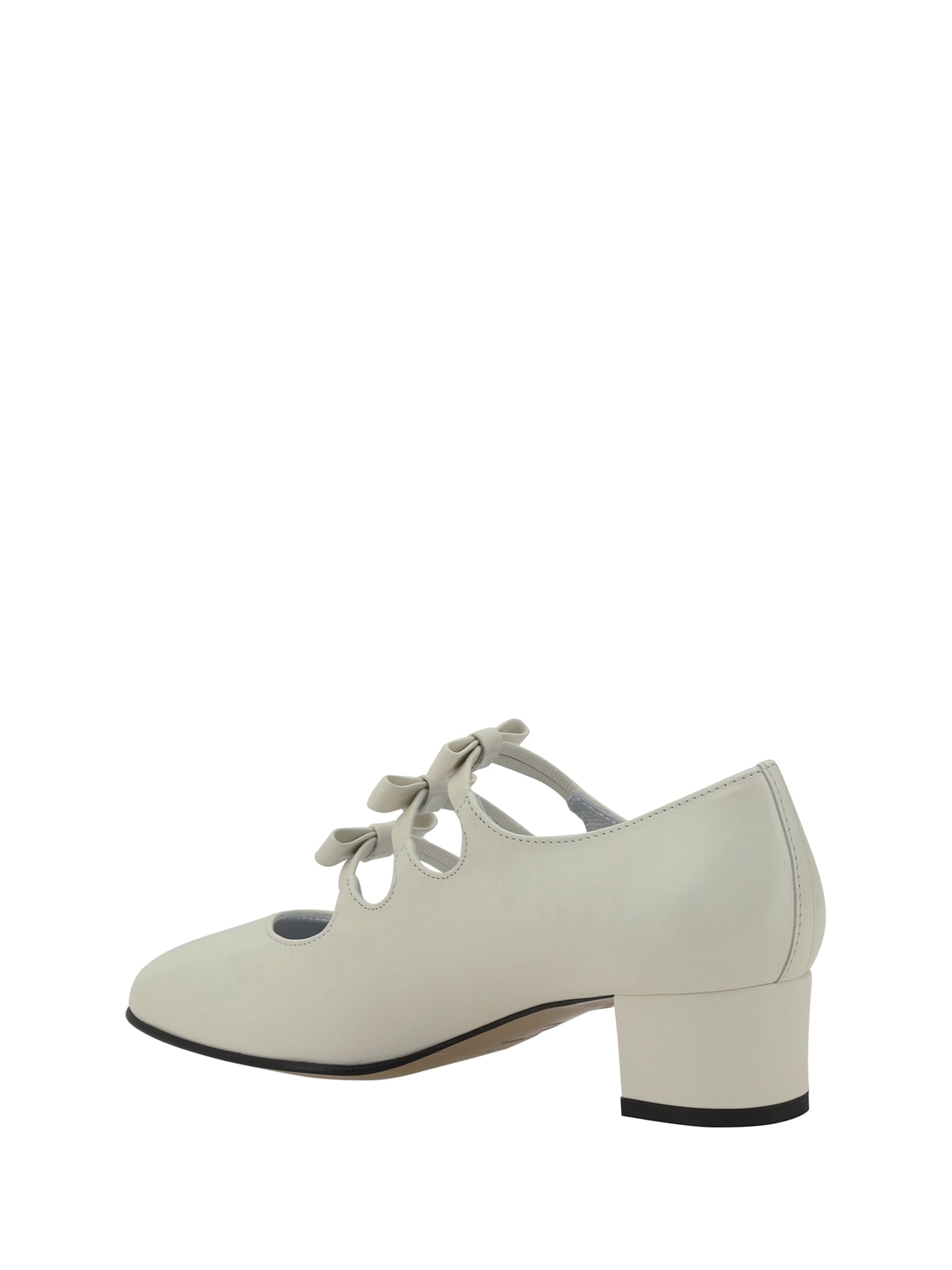 Carel Mary Jane Pumps In Kangourou Ivoire