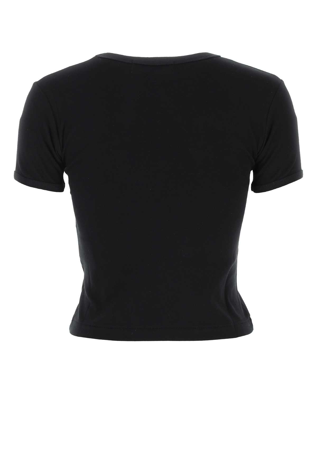 Ambush Black Cotton T-shirt In Blackwhit