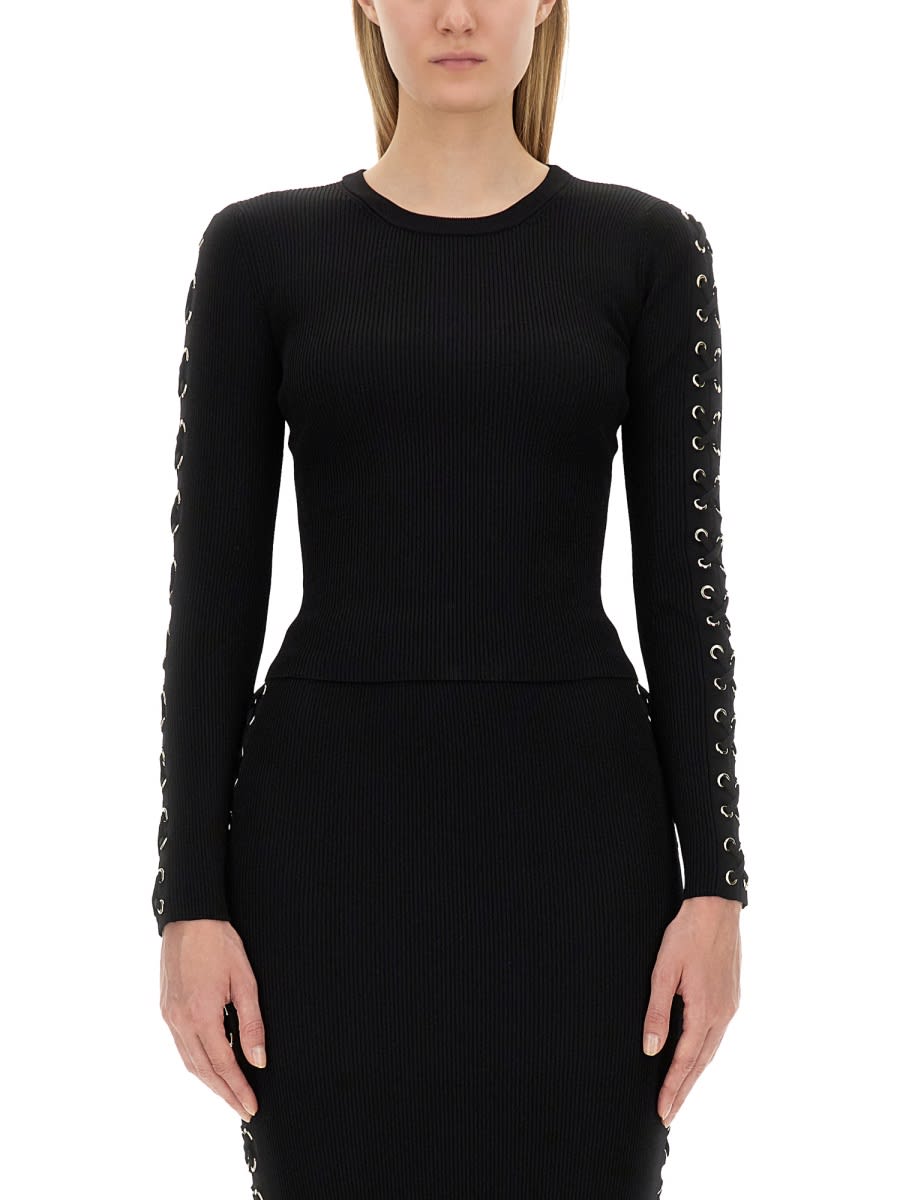 Shop Michael Kors Viscose Jersey In Black