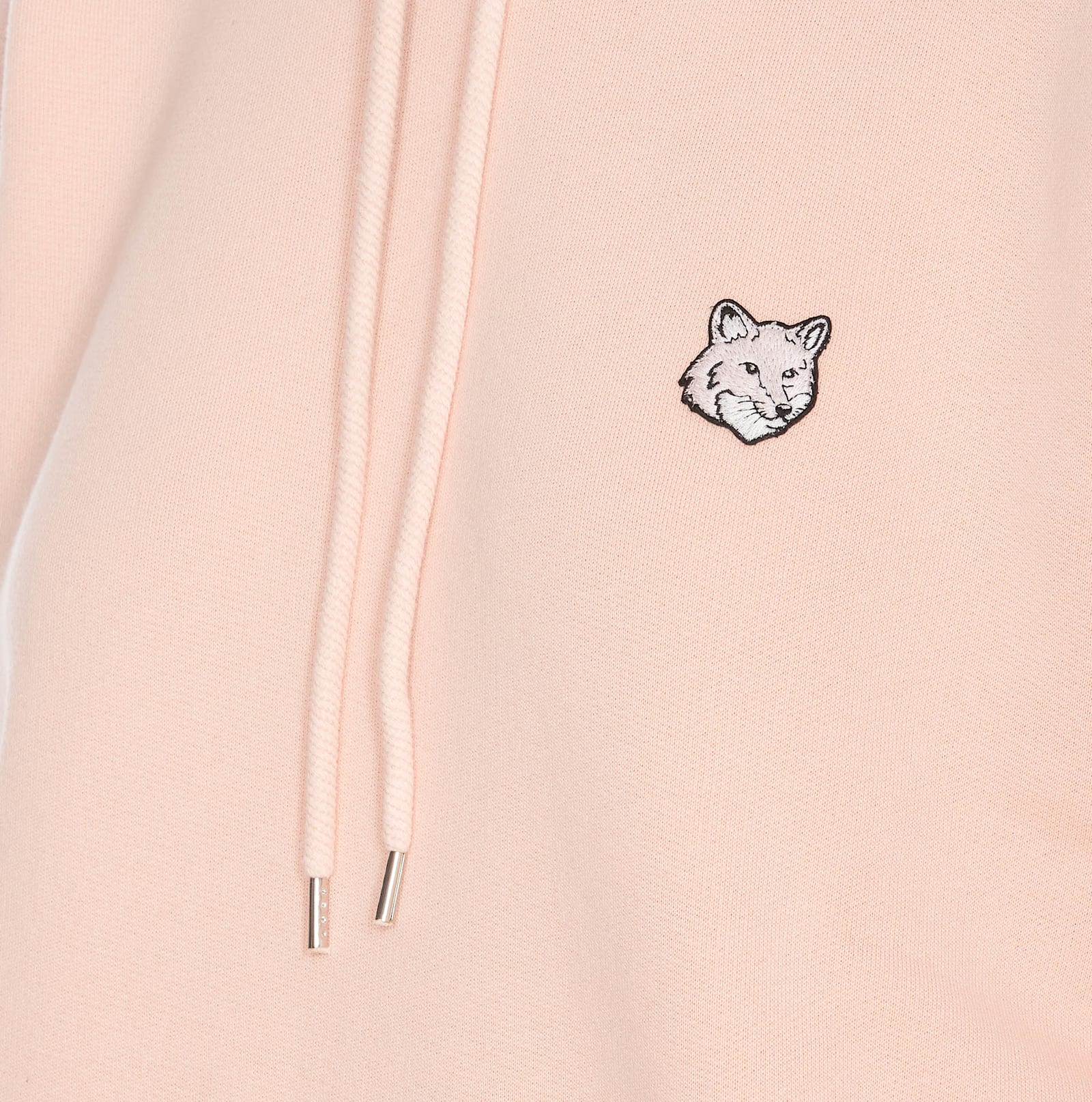 Shop Maison Kitsuné Fox Head Patch Hoodie In Pink