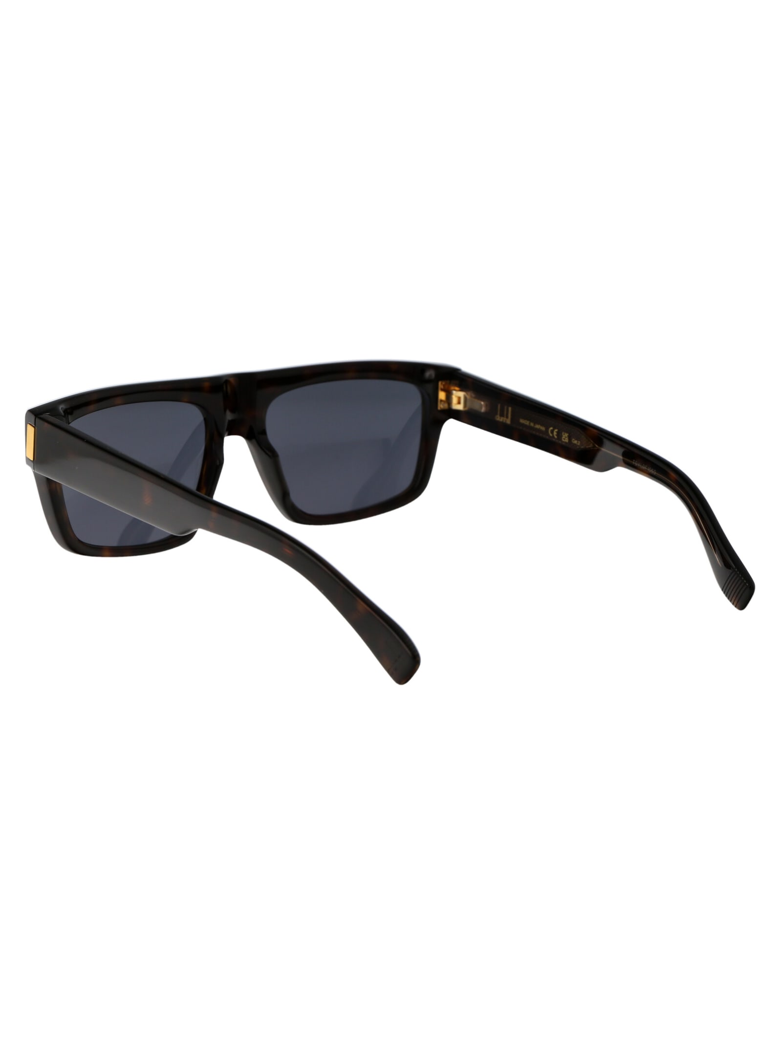 Shop Dunhill Du0054s Sunglasses In 002 Black Gold Brown