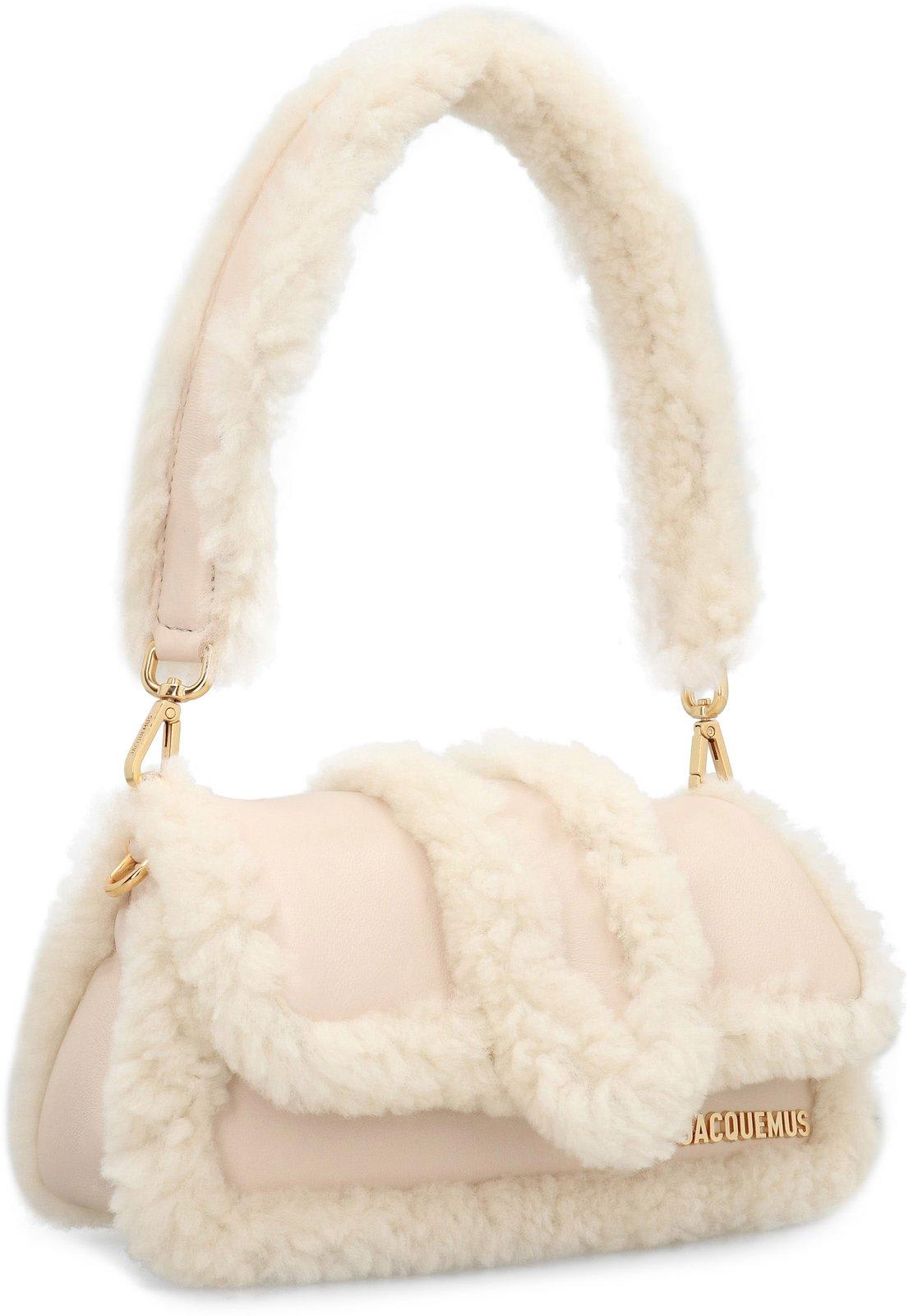 Shop Jacquemus Le Petit Bambimou Doux Shoulder Bag In Beige