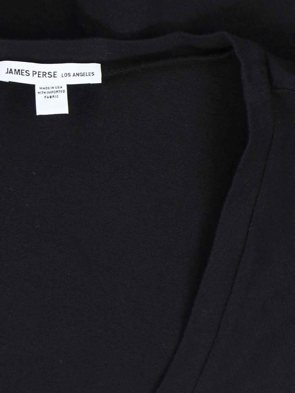 James Perse T-shirts And Polos In Black