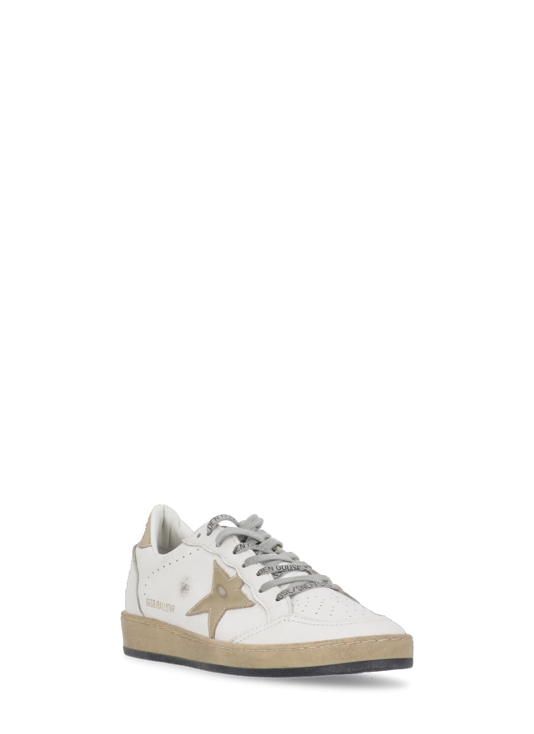 Shop Golden Goose Ballstar Sneakers In White