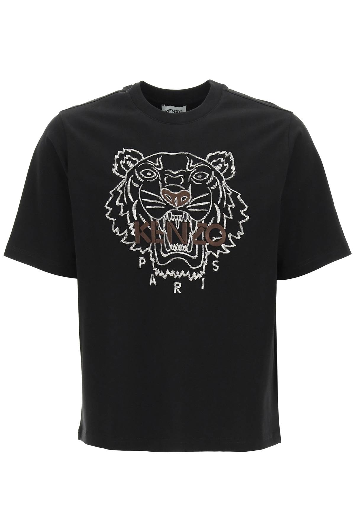 Kenzo Oversized T-shirt With Tiger Embroidery