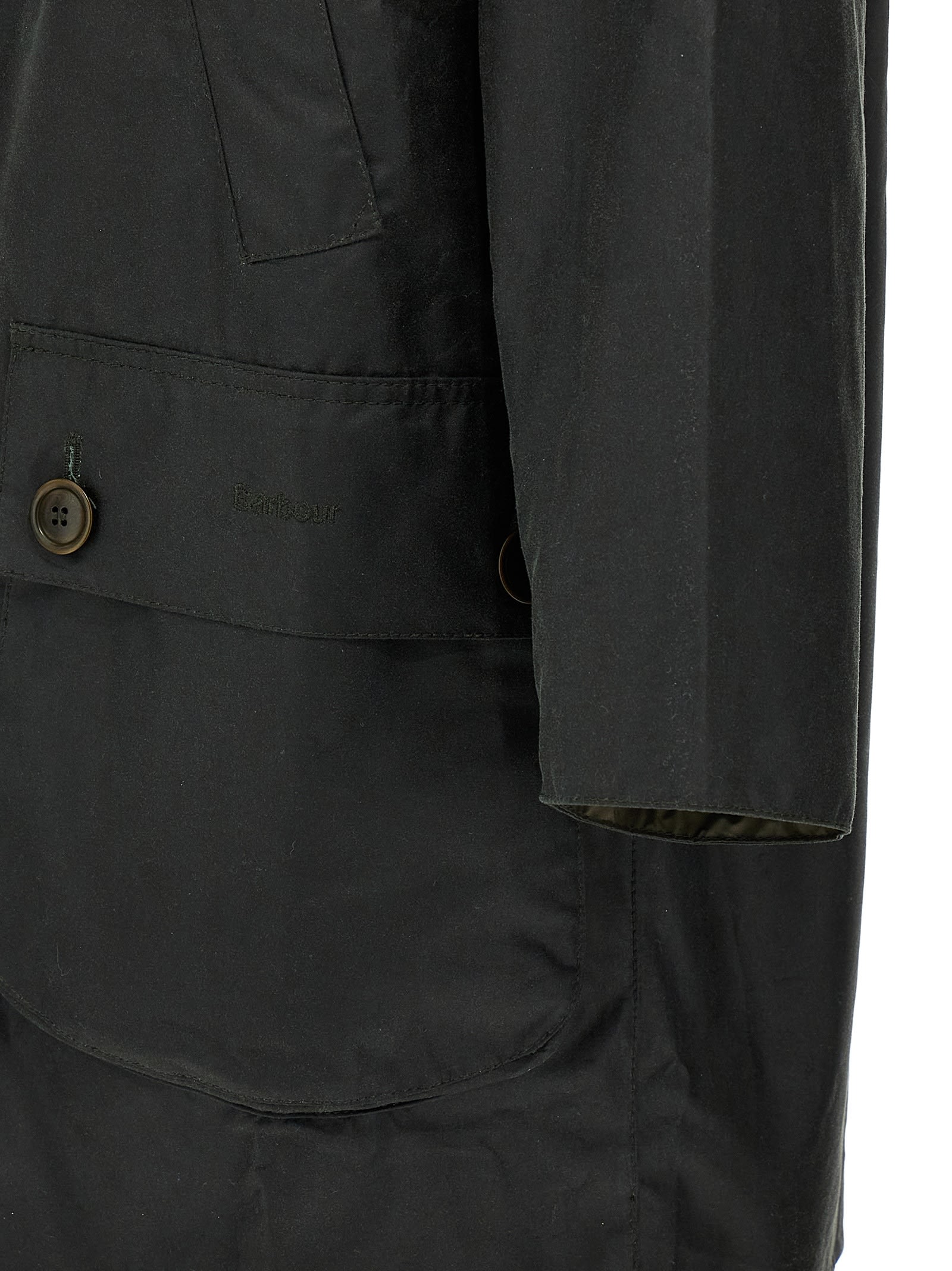 Barbour X Alexa Chung Waterproof Coat In Green