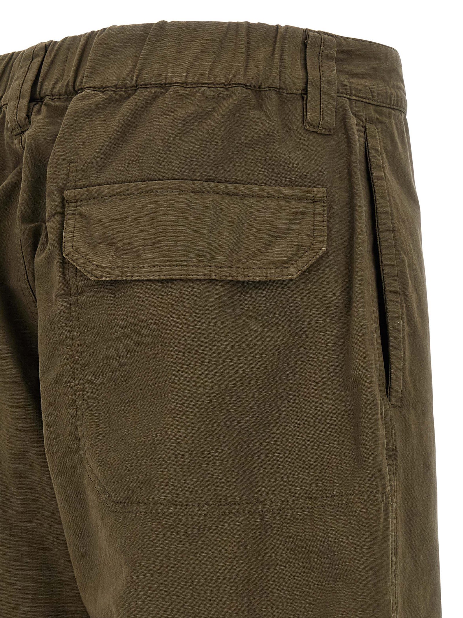 Stone Island Utility Cargo Trousers Featuring Side Pockets In Brown