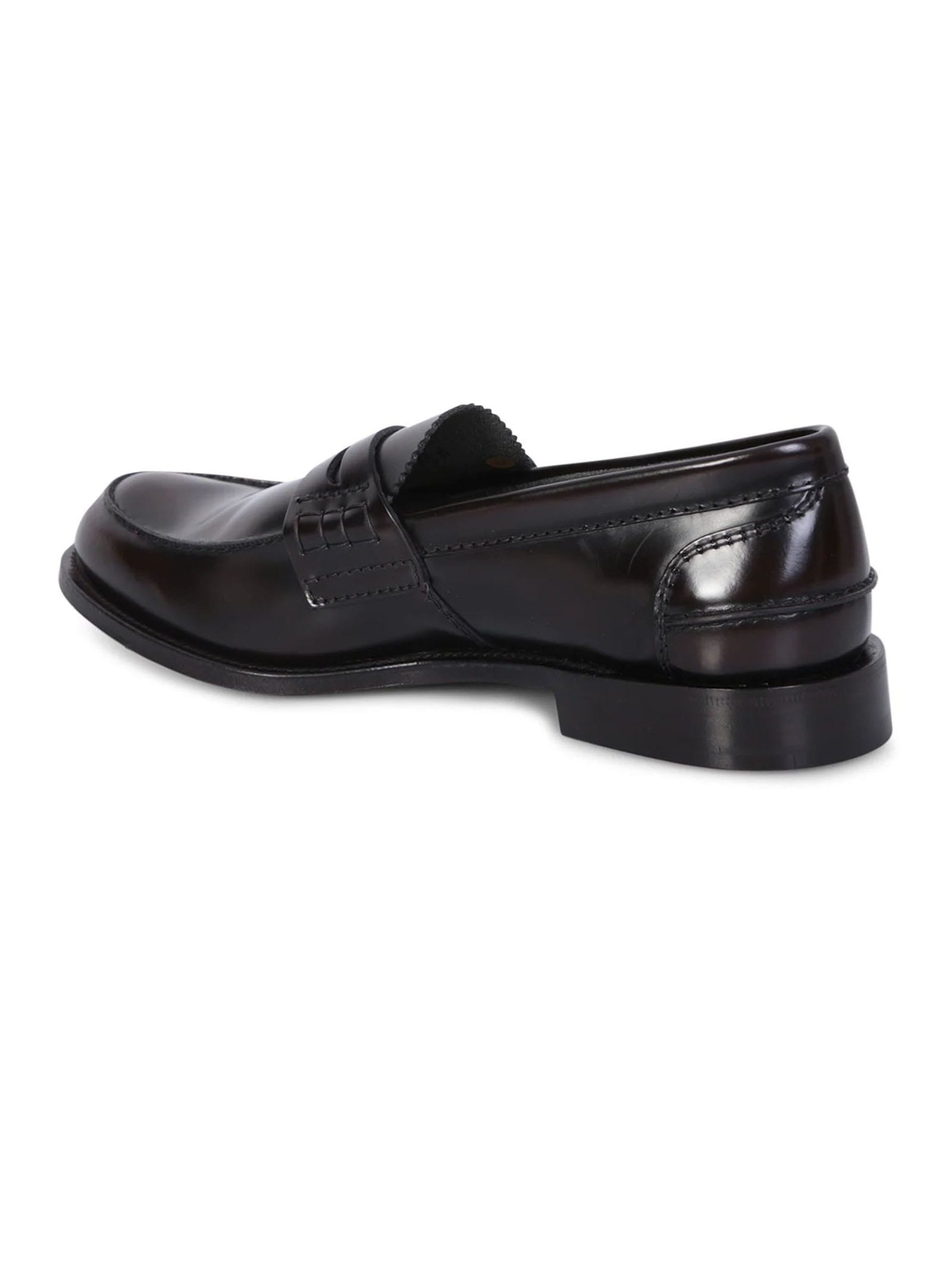 Shop Church's Dark Brown Leather Pembrey Loafer