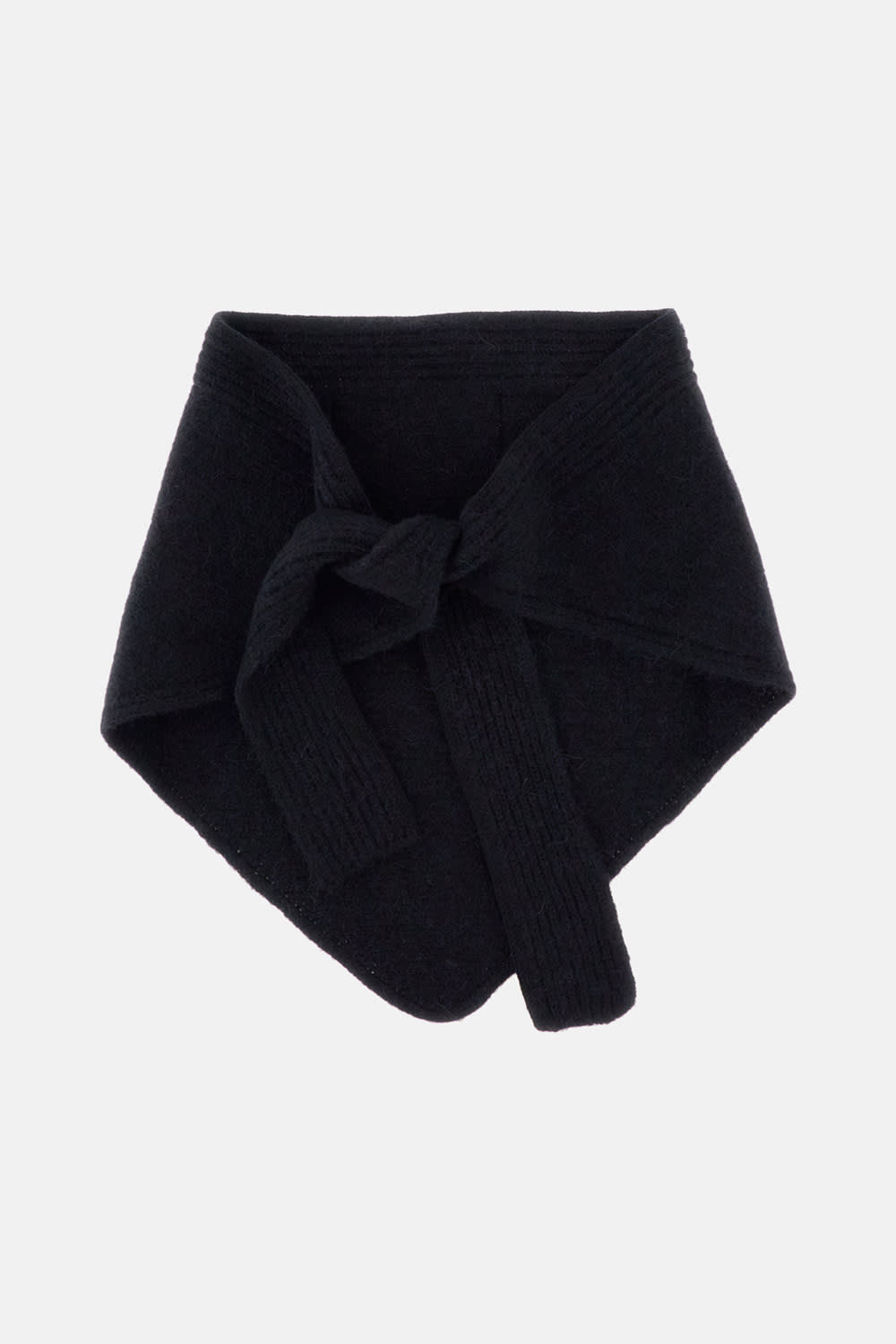 Jacquemus Le Chale Gros Grain In Black