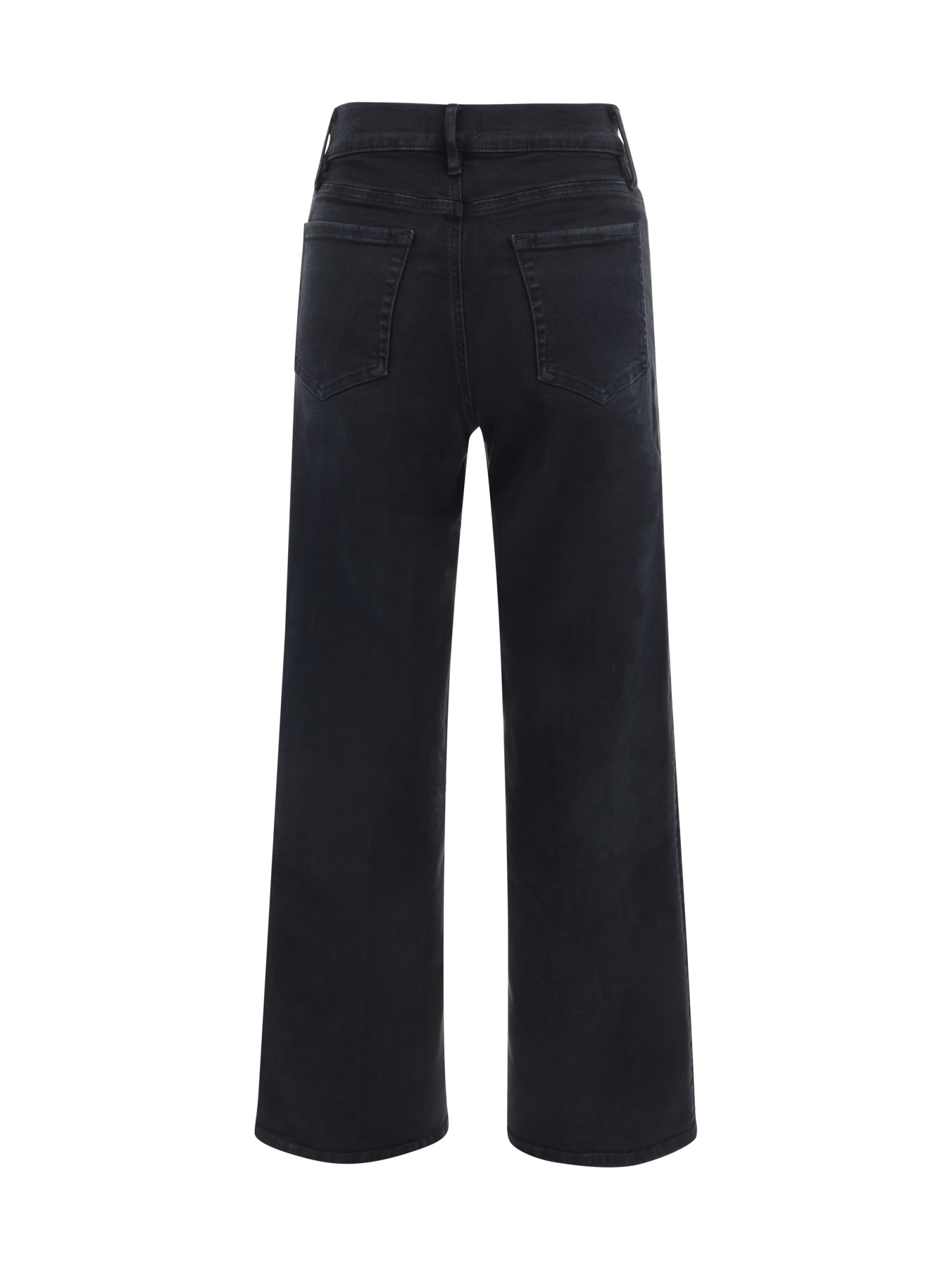 Shop Frame Le Slim Palazzo Pants In Blackthorn