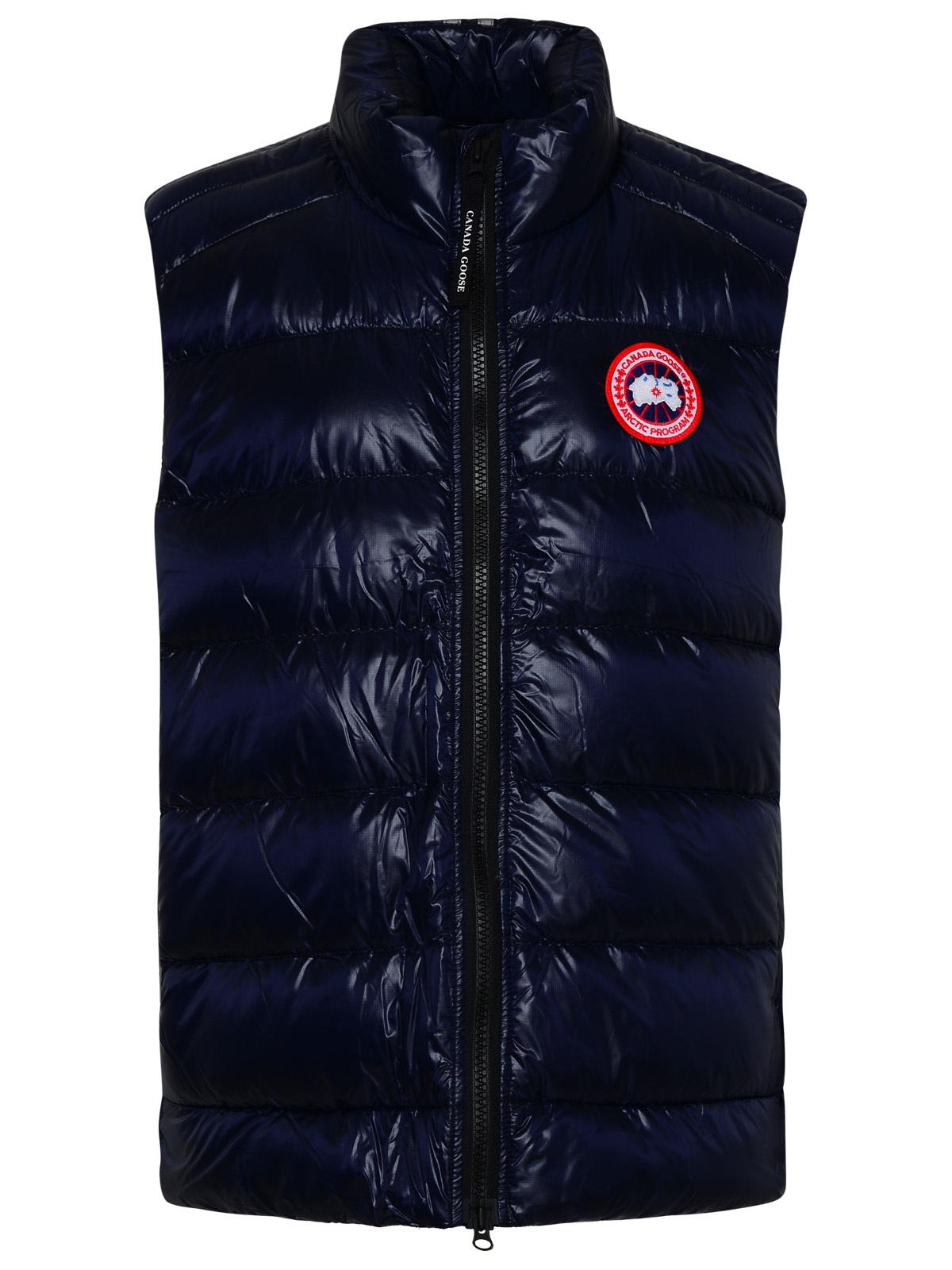 Shop Canada Goose Blue Nylon Crofton Vest