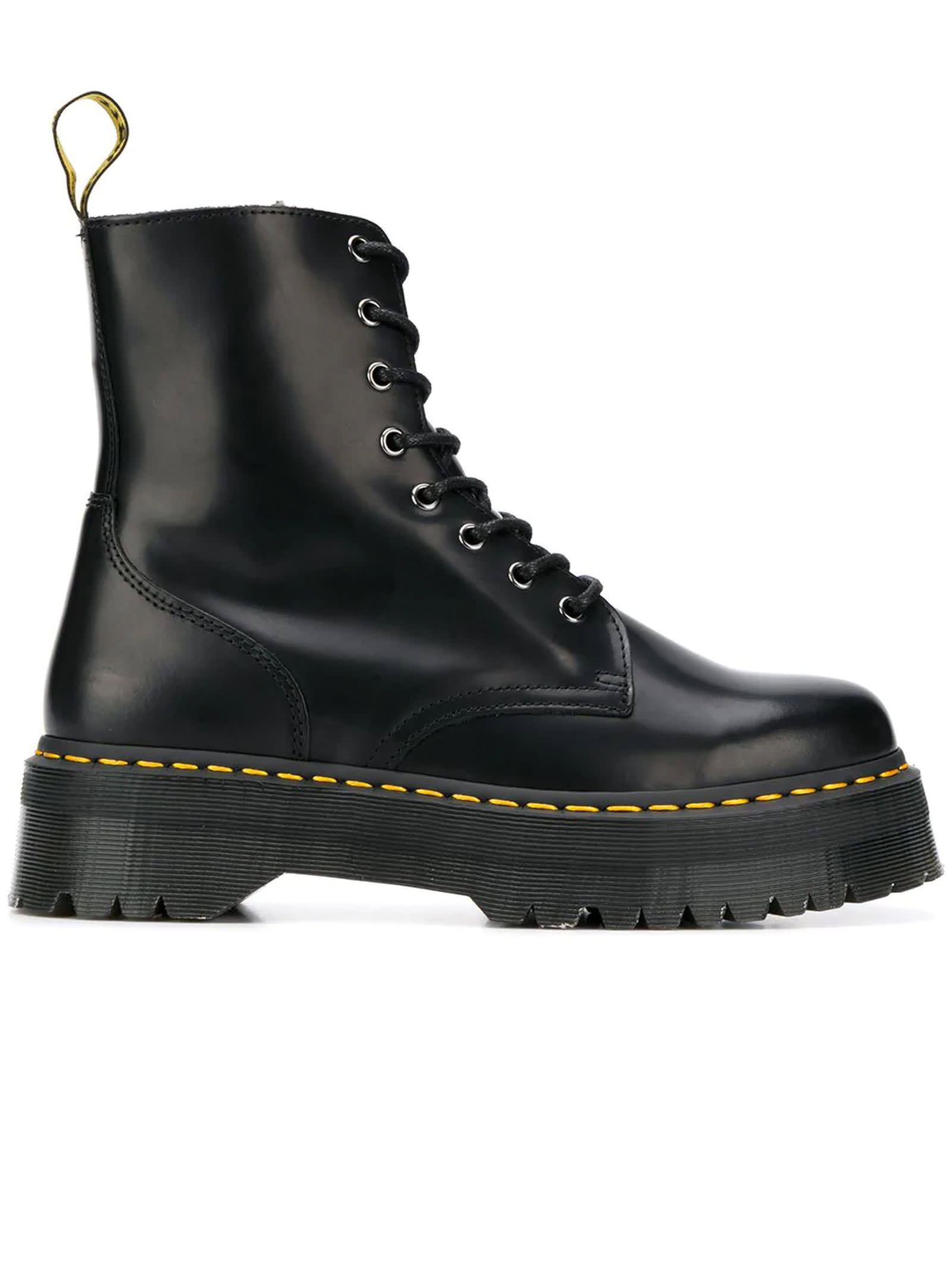 Dr. Martens Black Leather Jadon Ankle Boots