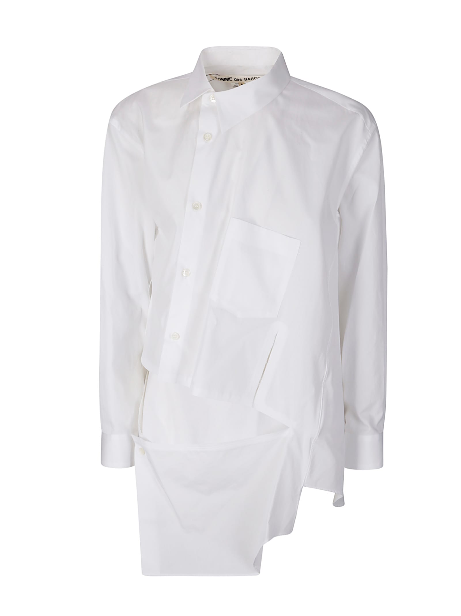 Comme Des Garçons Ladies Blouse In White
