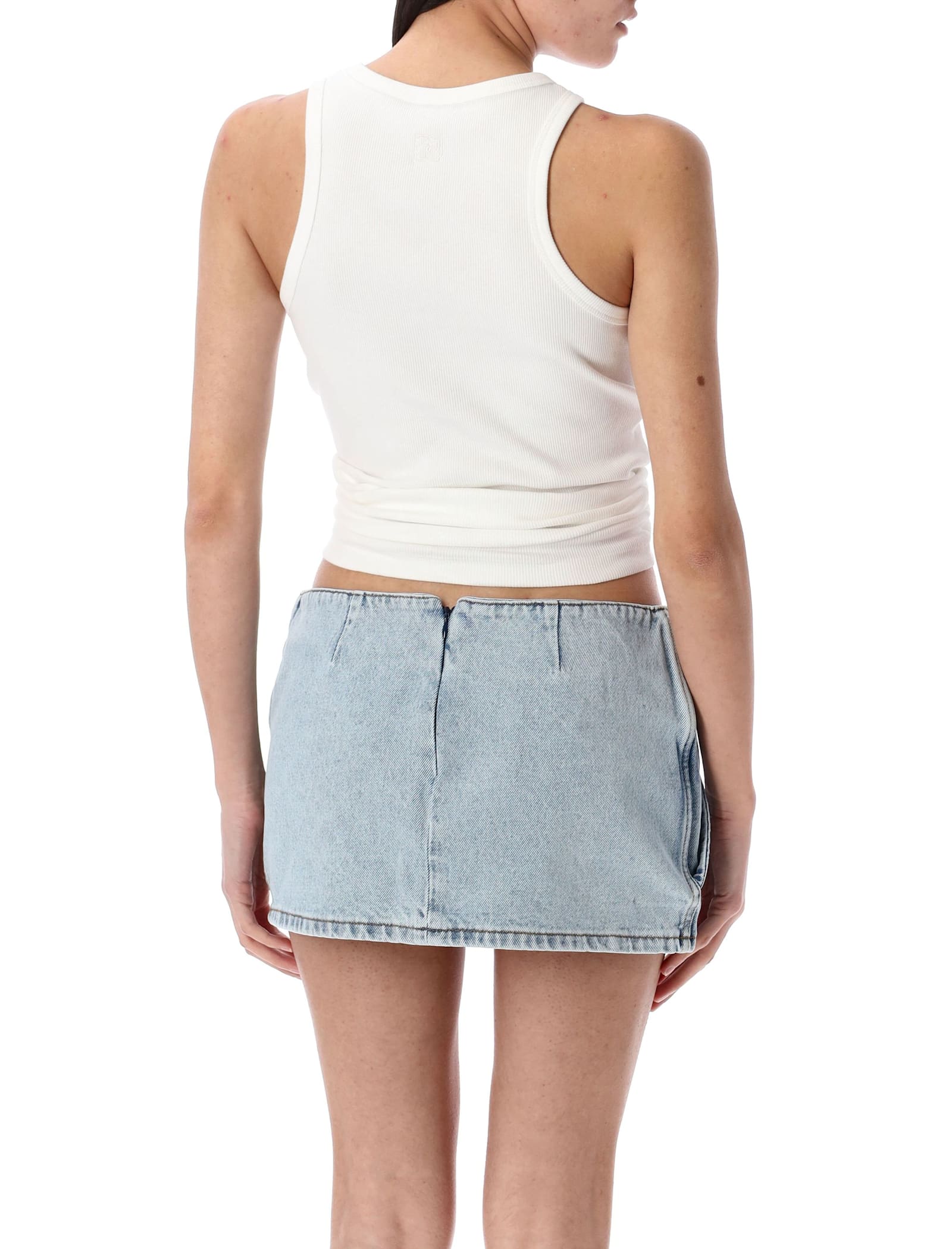 Magda Butrym Mini Skirt With Rosette In Blue