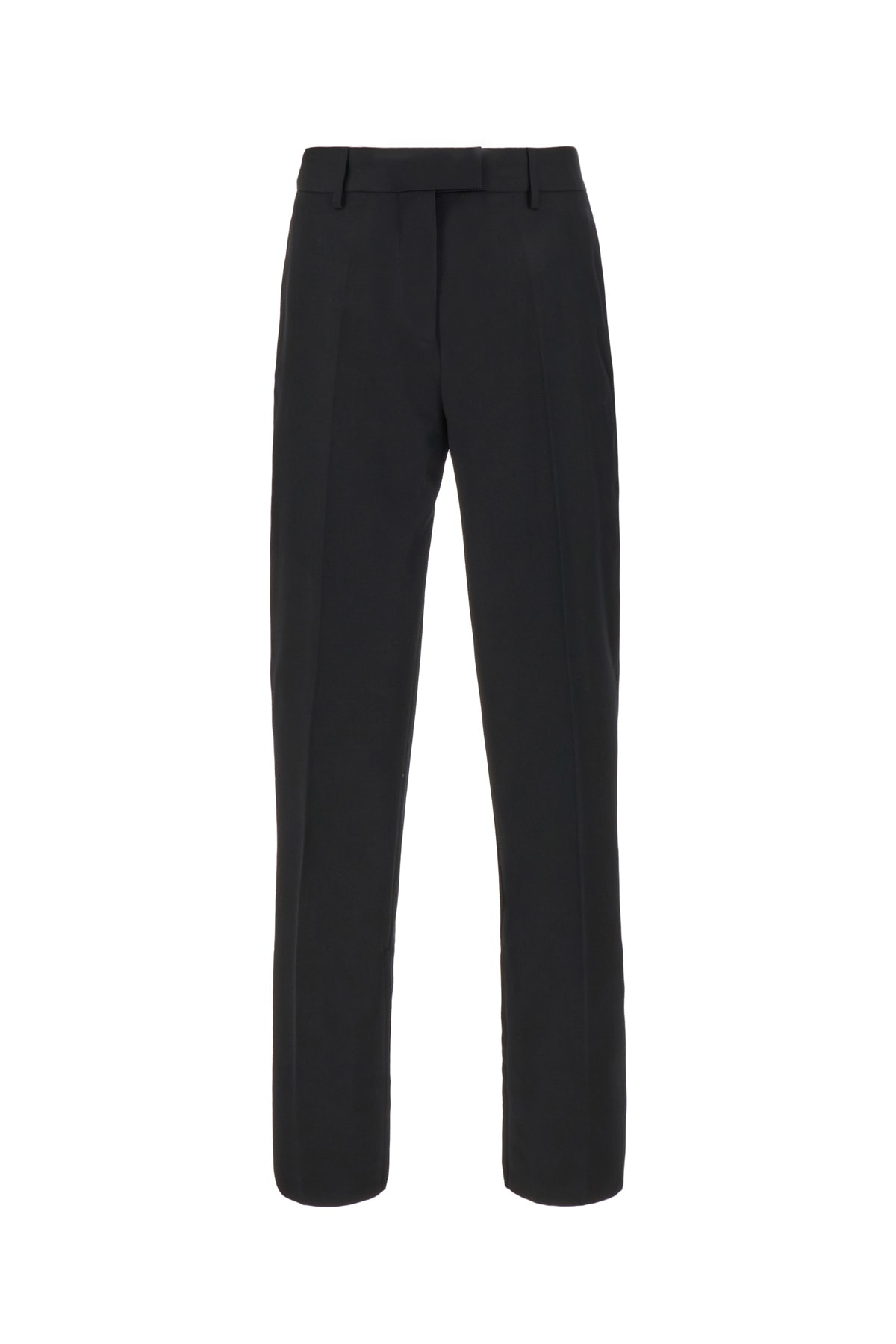 Shop Moschino Black Wool Pant In A0555