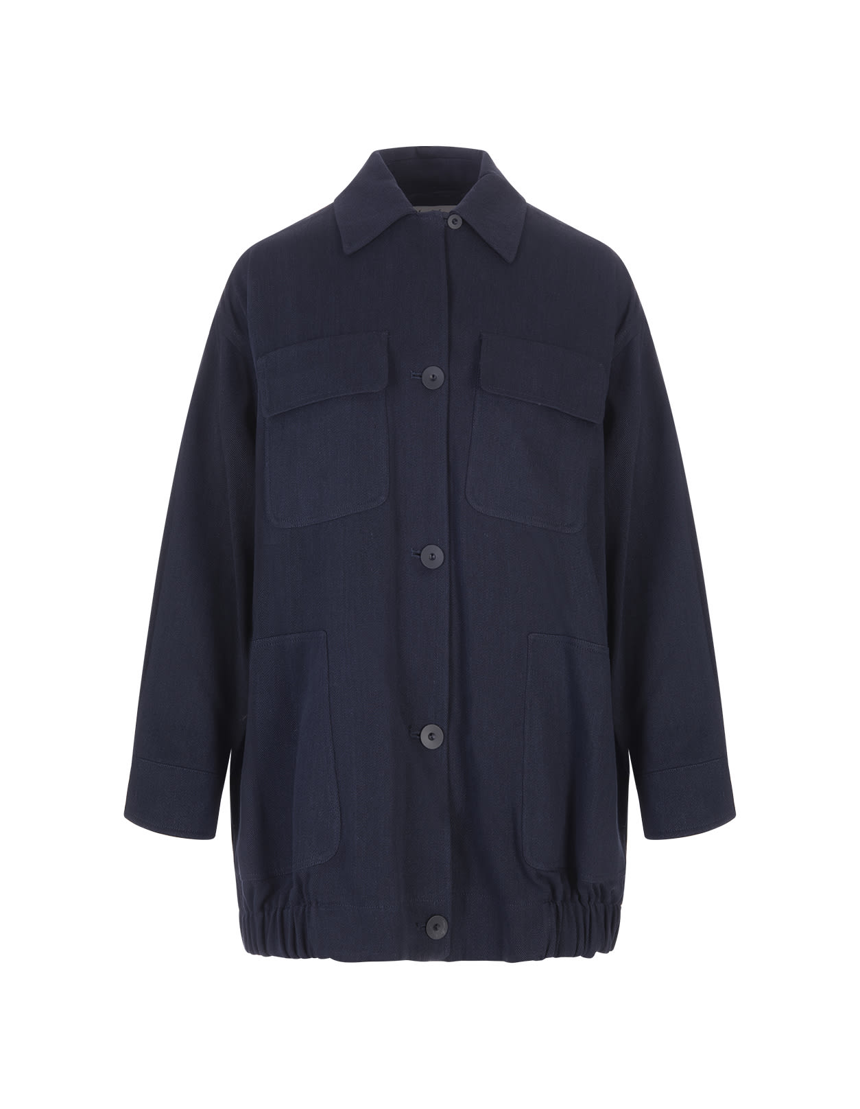 Max Mara Navy Vanity Jacket In Blue