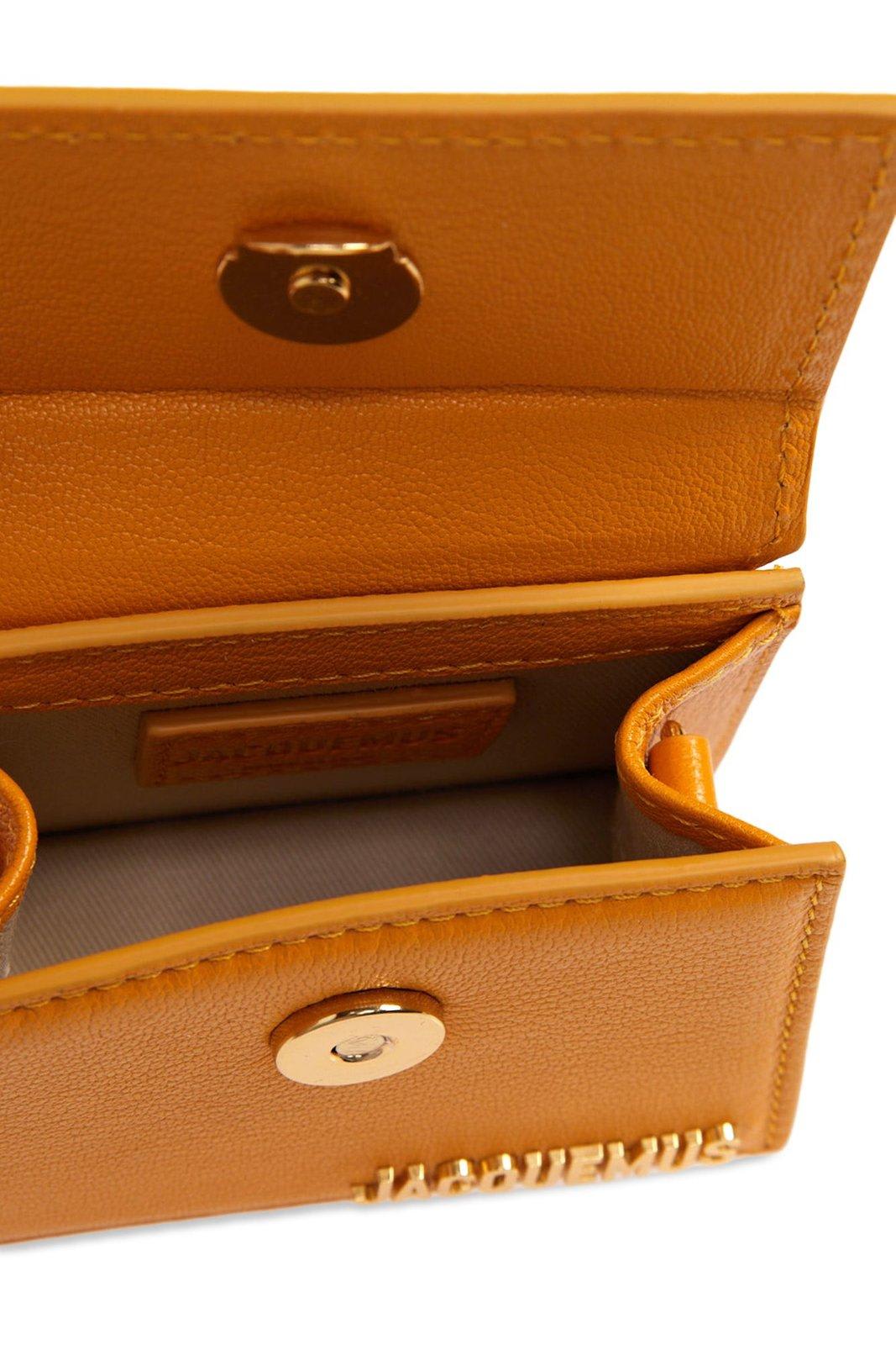 Shop Jacquemus Le Chiquito Signature Mini Handbag In Orange