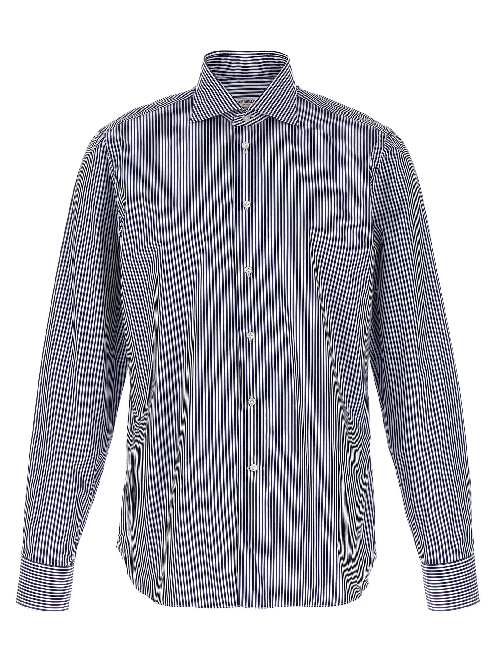 Shop Borriello Napoli Marechiaro Shirt In Light Blue