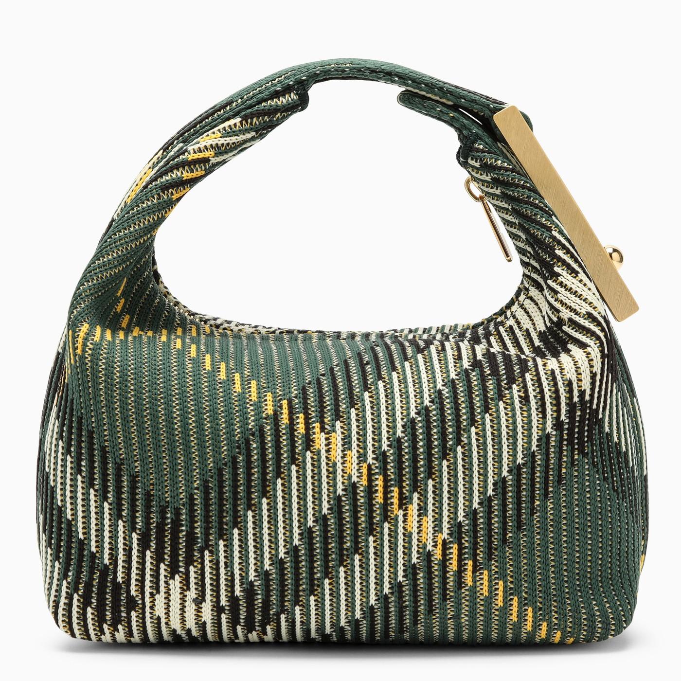 Shop Burberry Peg Mini Green Duffle Bag