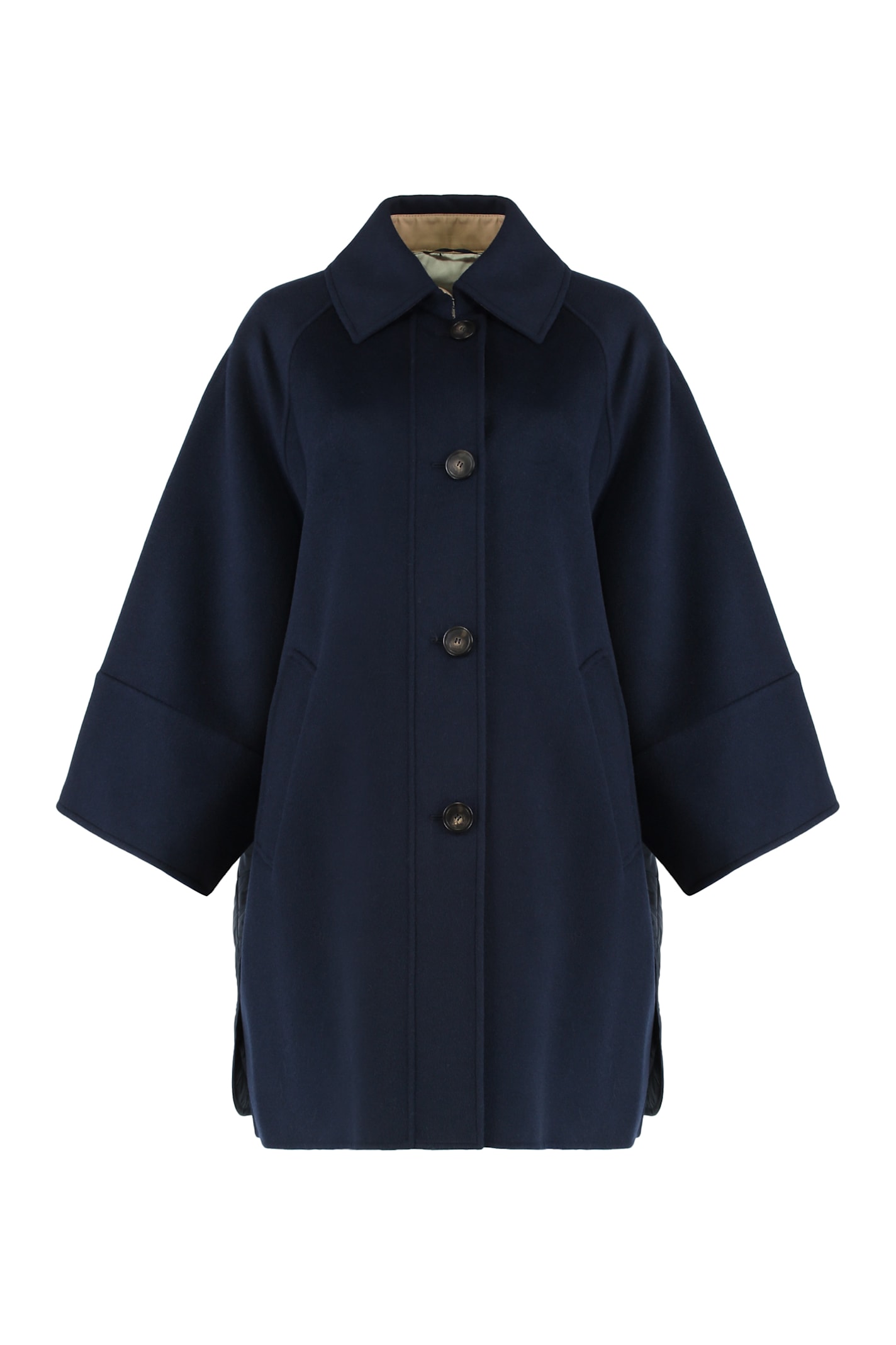 Weekend Max Mara Double-faced Wool Coat In Multi
