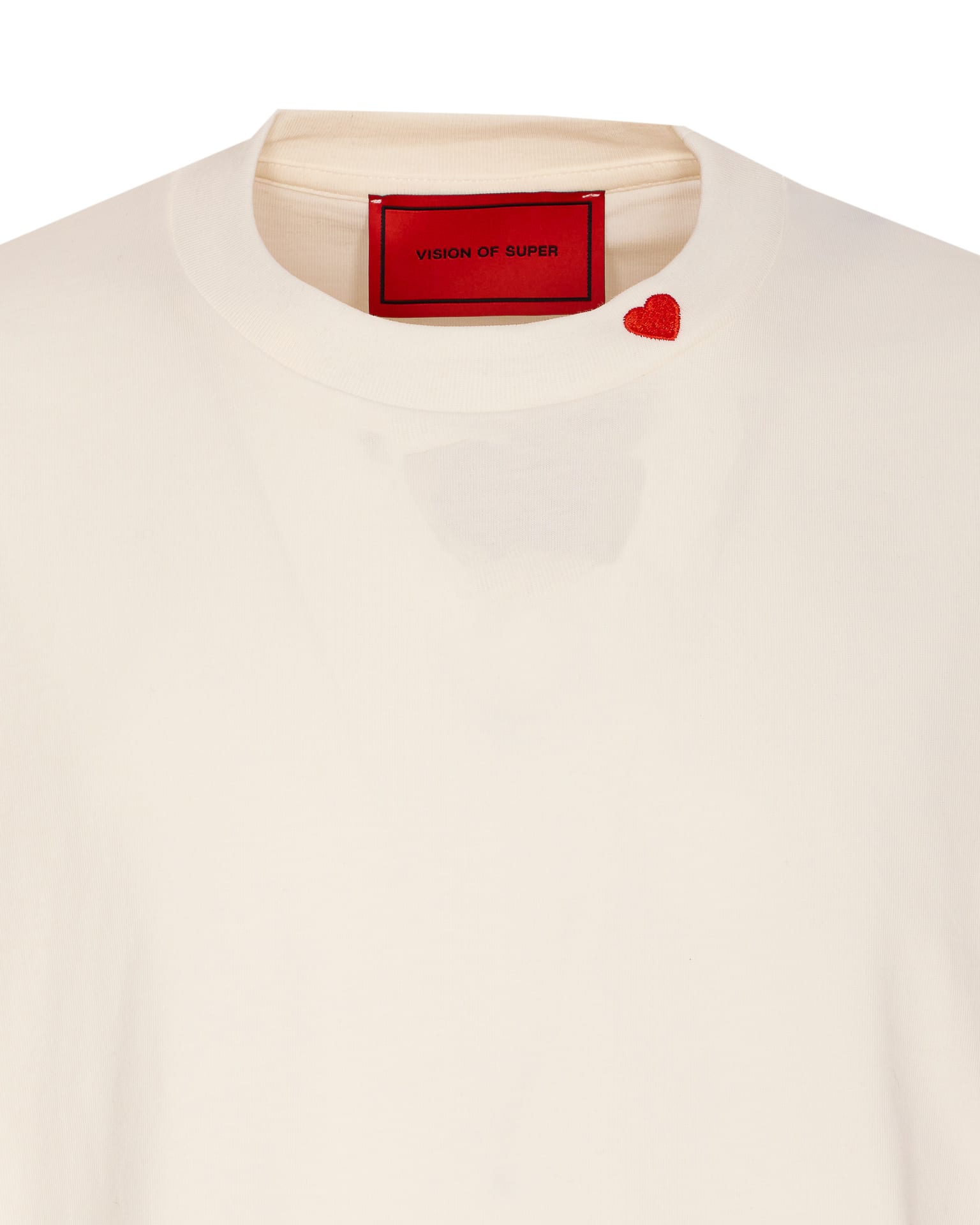Vision Of Super T-shirt With Embroidered Red Heart