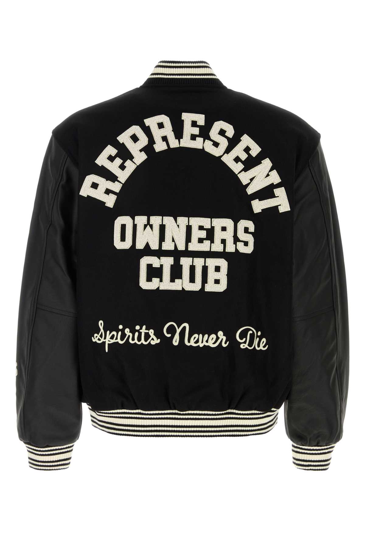 Represent Owners' Club Bomber Jacket - Men's - Polyamide/wool/polyester/polyurethane In Black
