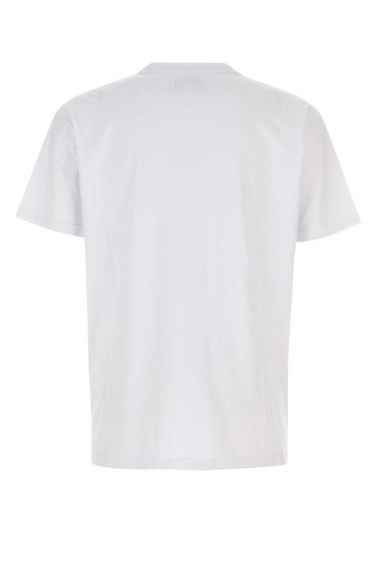Vivienne Westwood Cotton Crew Neck T-shirt With Graphic Print In White