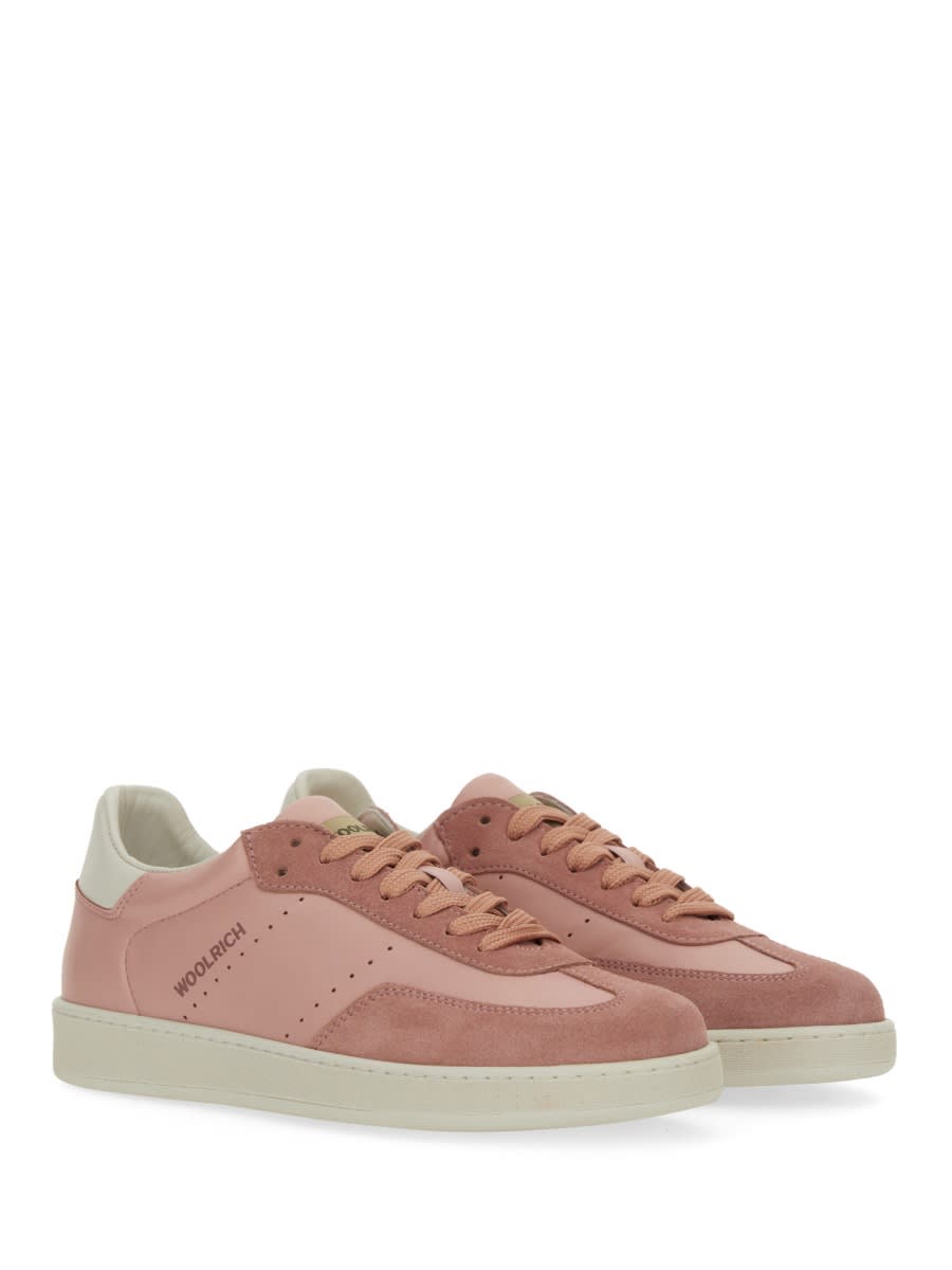 Woolrich "swing Court" Sneaker In Pink