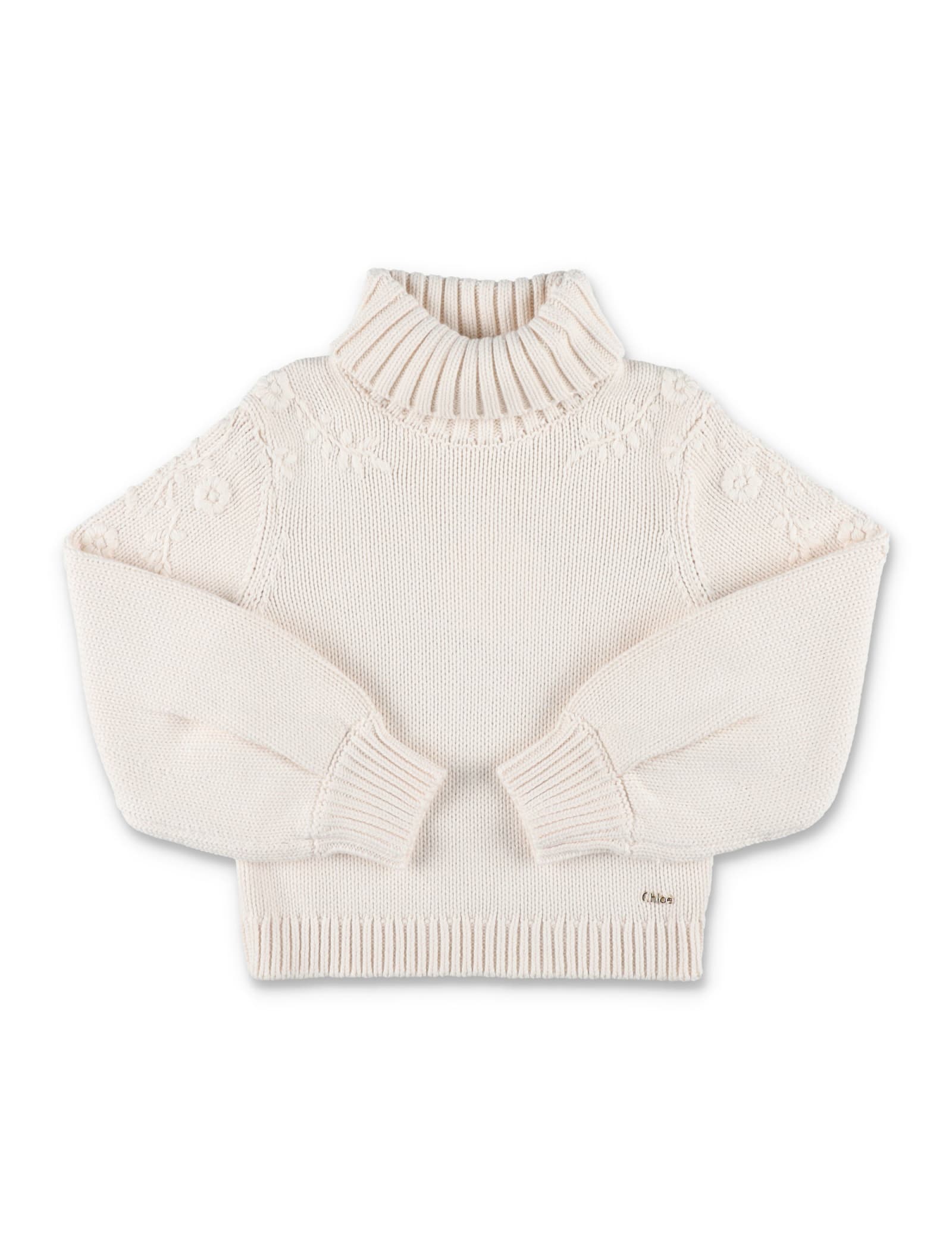 CHLOÉ HIGH-NECK PULLOVER SWEATER