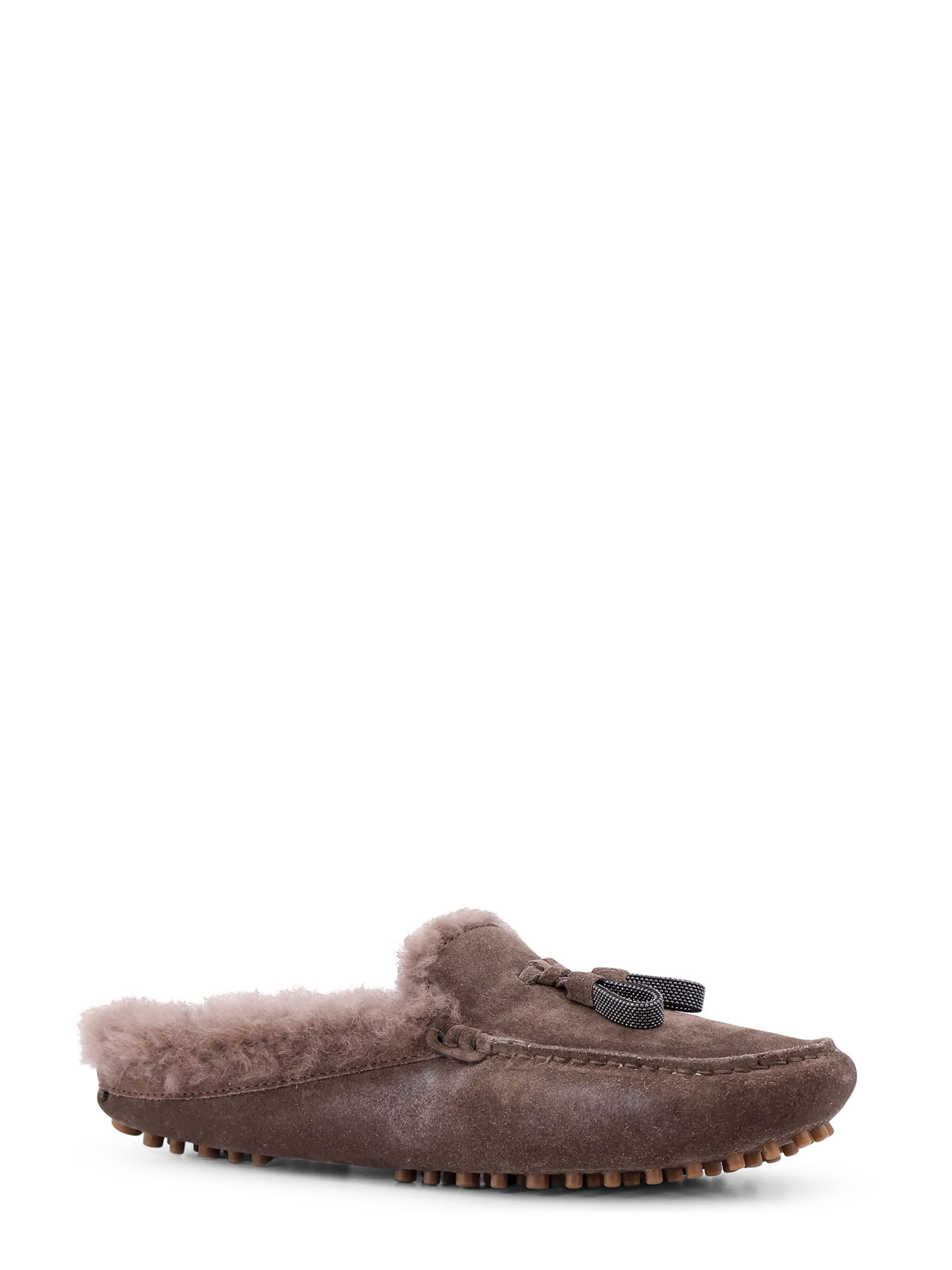 Shop Brunello Cucinelli Loafer In Brown