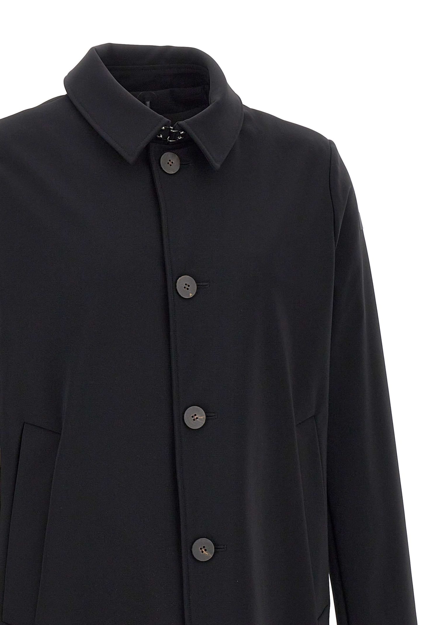 Shop Rrd - Roberto Ricci Design Winter Thermo Coat Coat  In Black