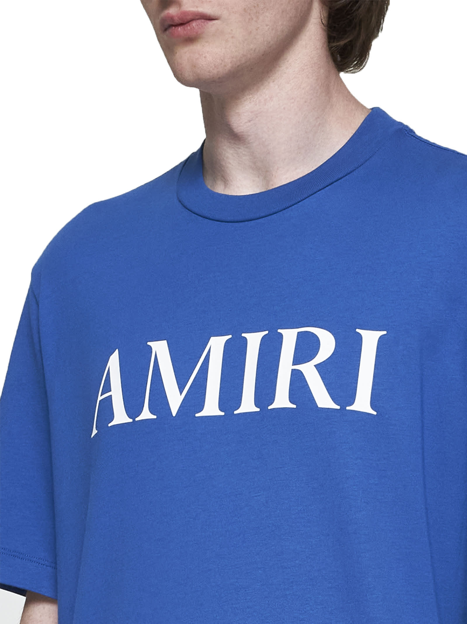 Shop Amiri T-shirt In Blue