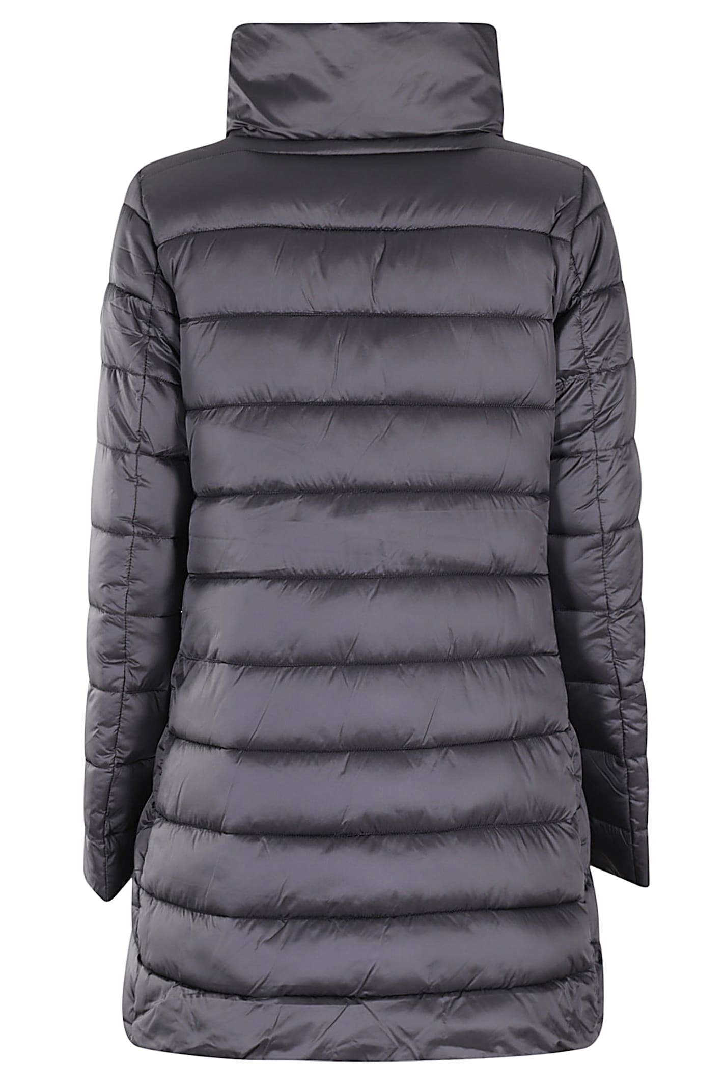 Save The Duck Lydia Funnel-neck Padded Jacket In Gray