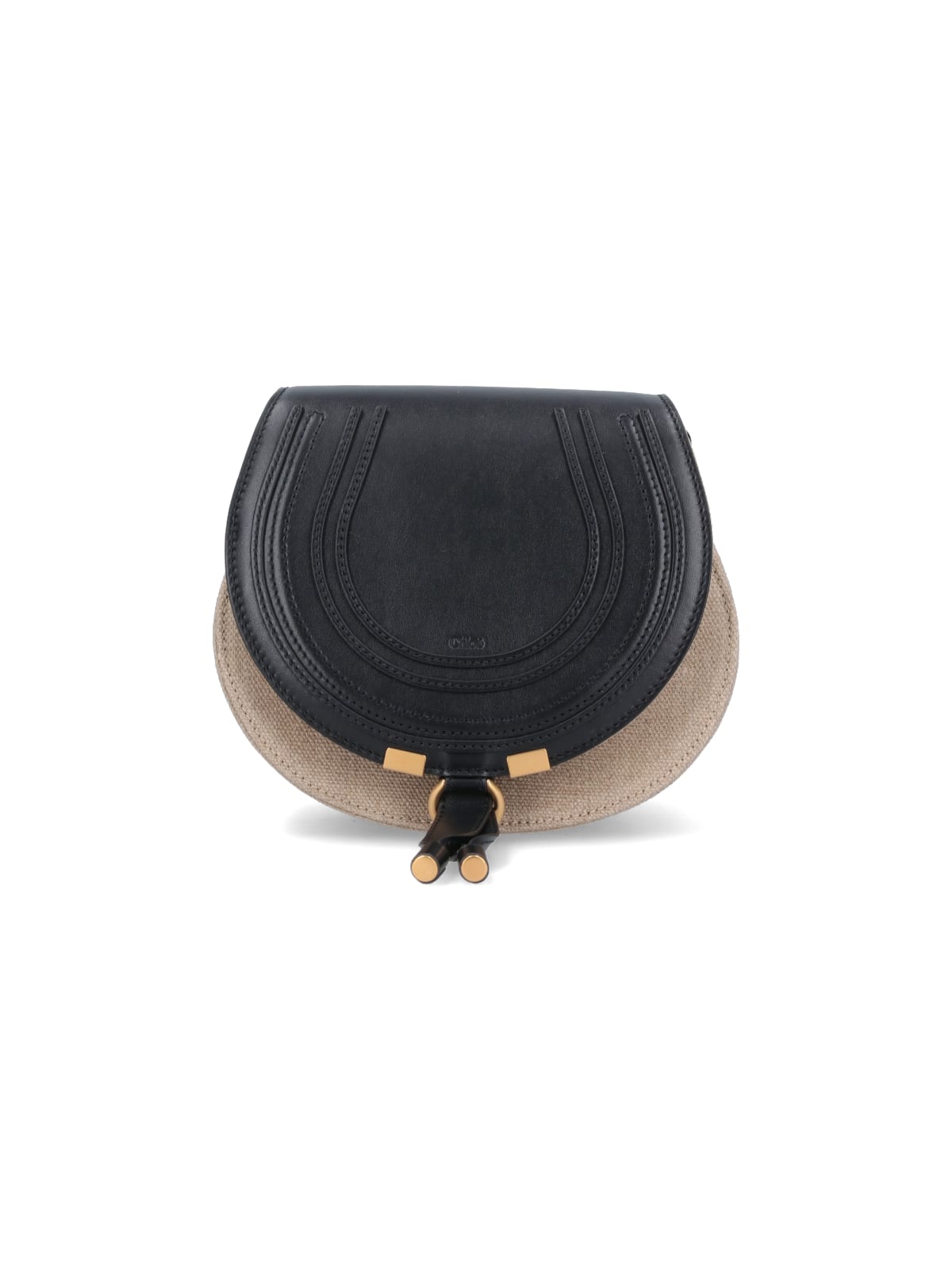 Shop Chloé Small Crossbody Bag Marcie In Black