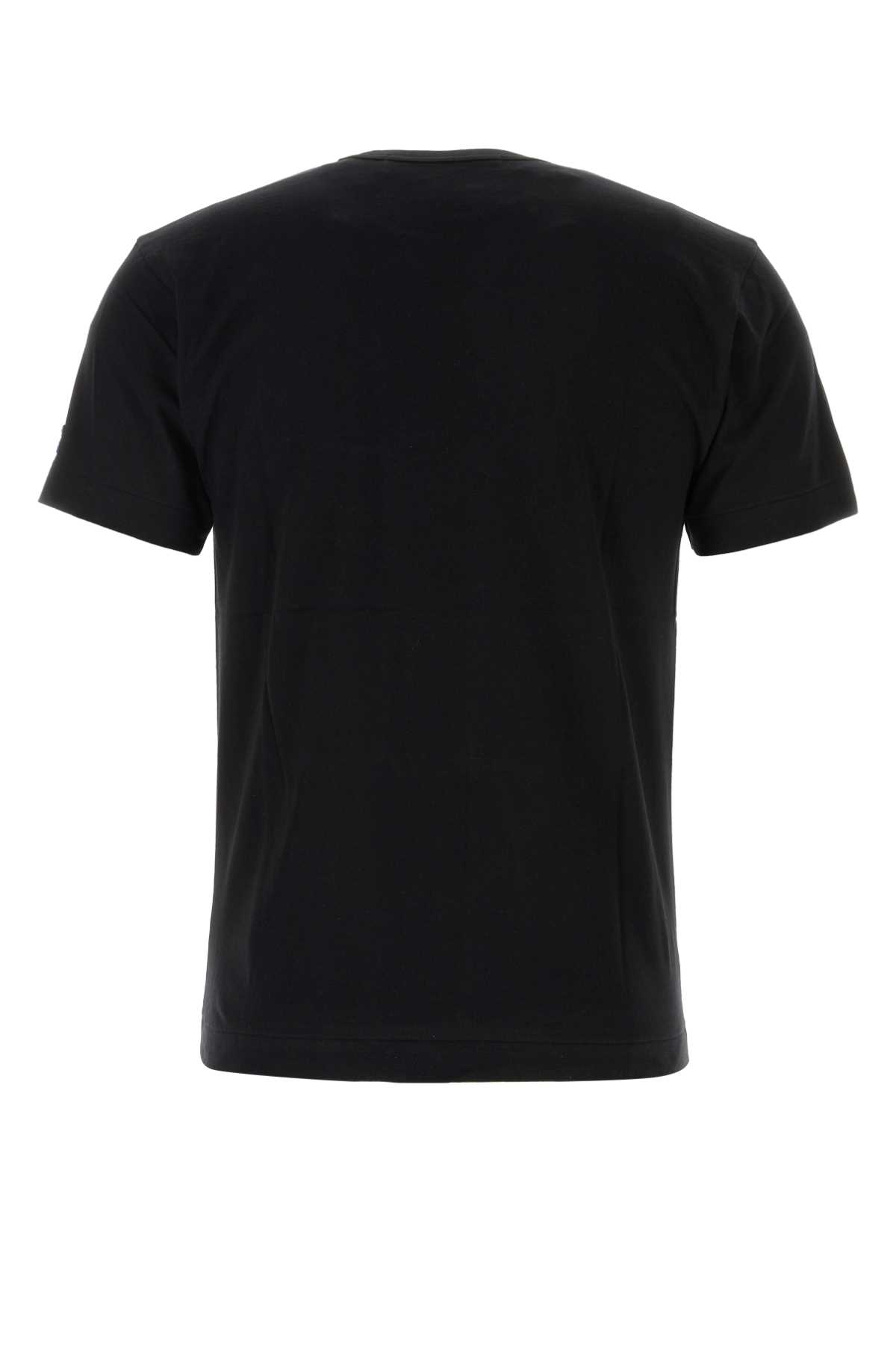 Comme Des Garçons Play Black Cotton T-shirt