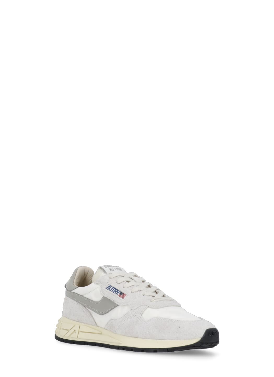 Autry Multicolor Fabric And Suede Reelwind Sneakers In White
