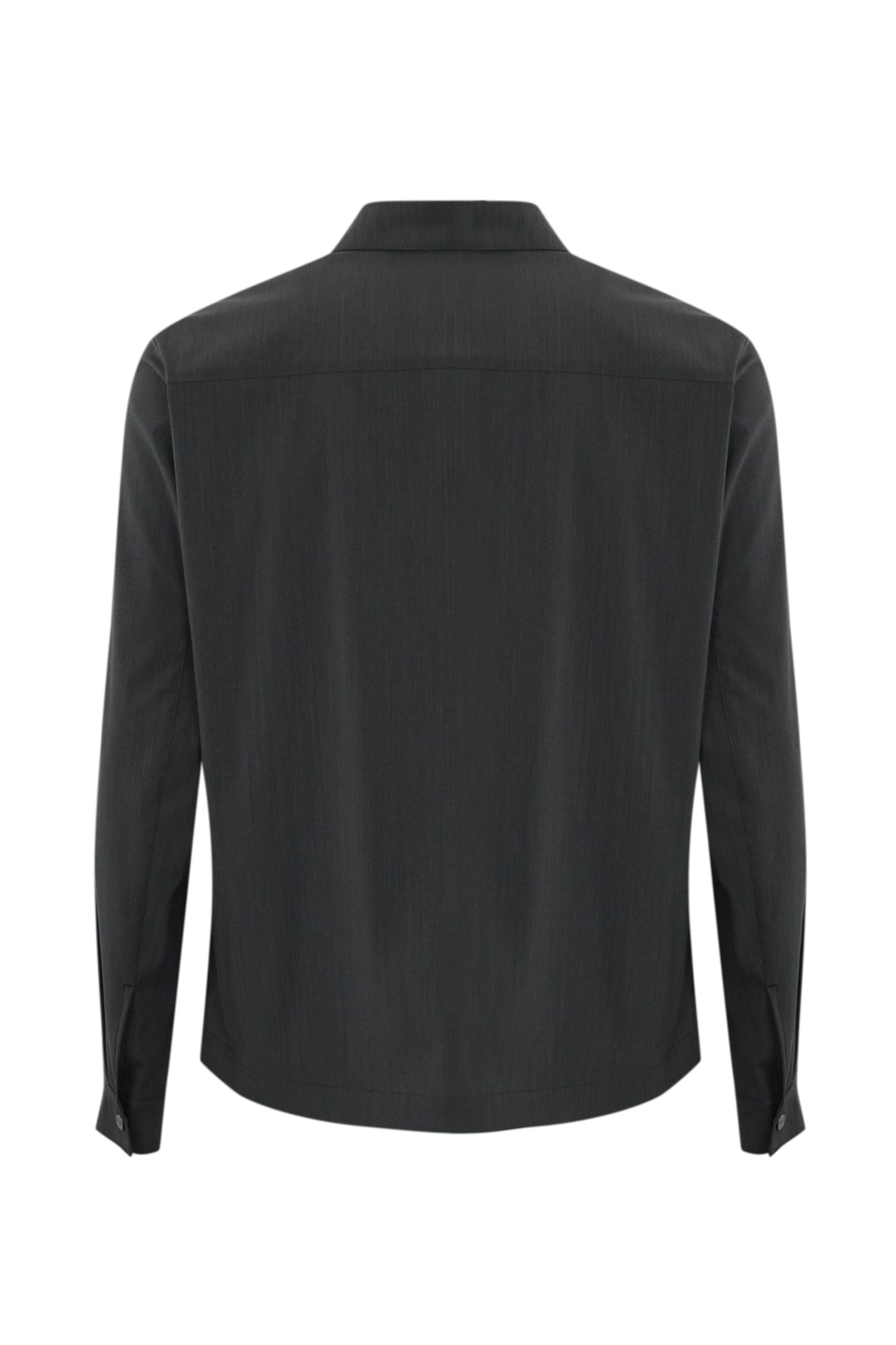 Herno Shirt Jacket Tech Woven In Ferro