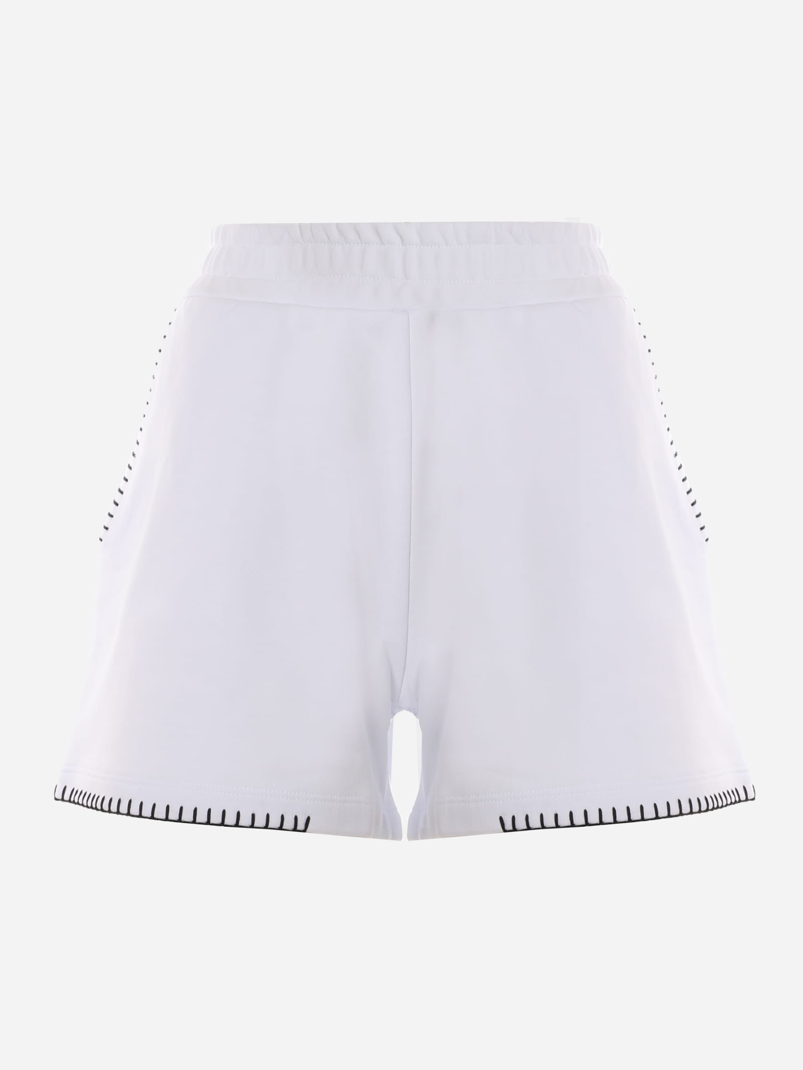 Dondup Cotton Shorts With Contrasting Stitching