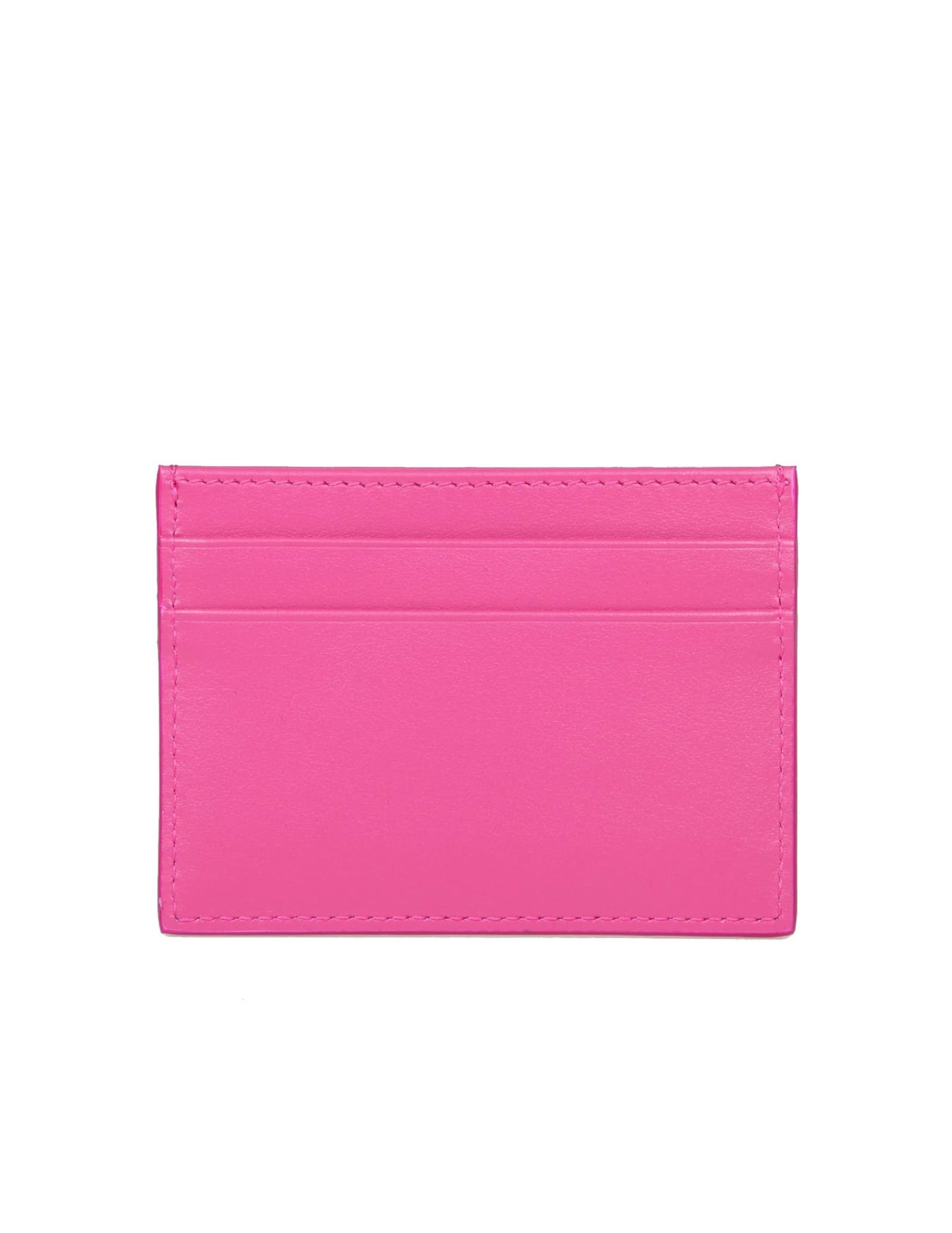 Dolce & Gabbana Dg Logo Leather Card Case in Pink