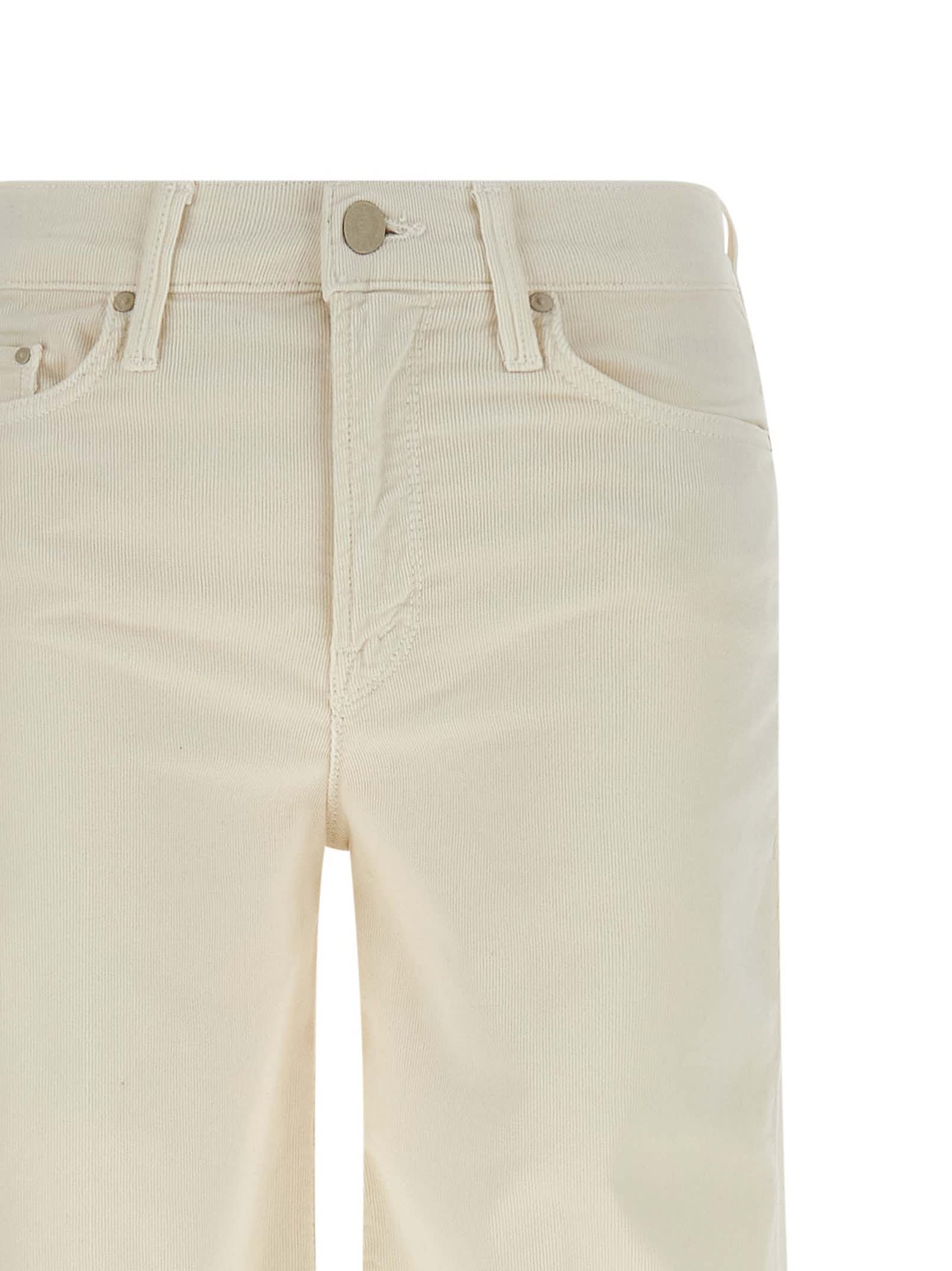 Mother The Twister Sneak Pants In White